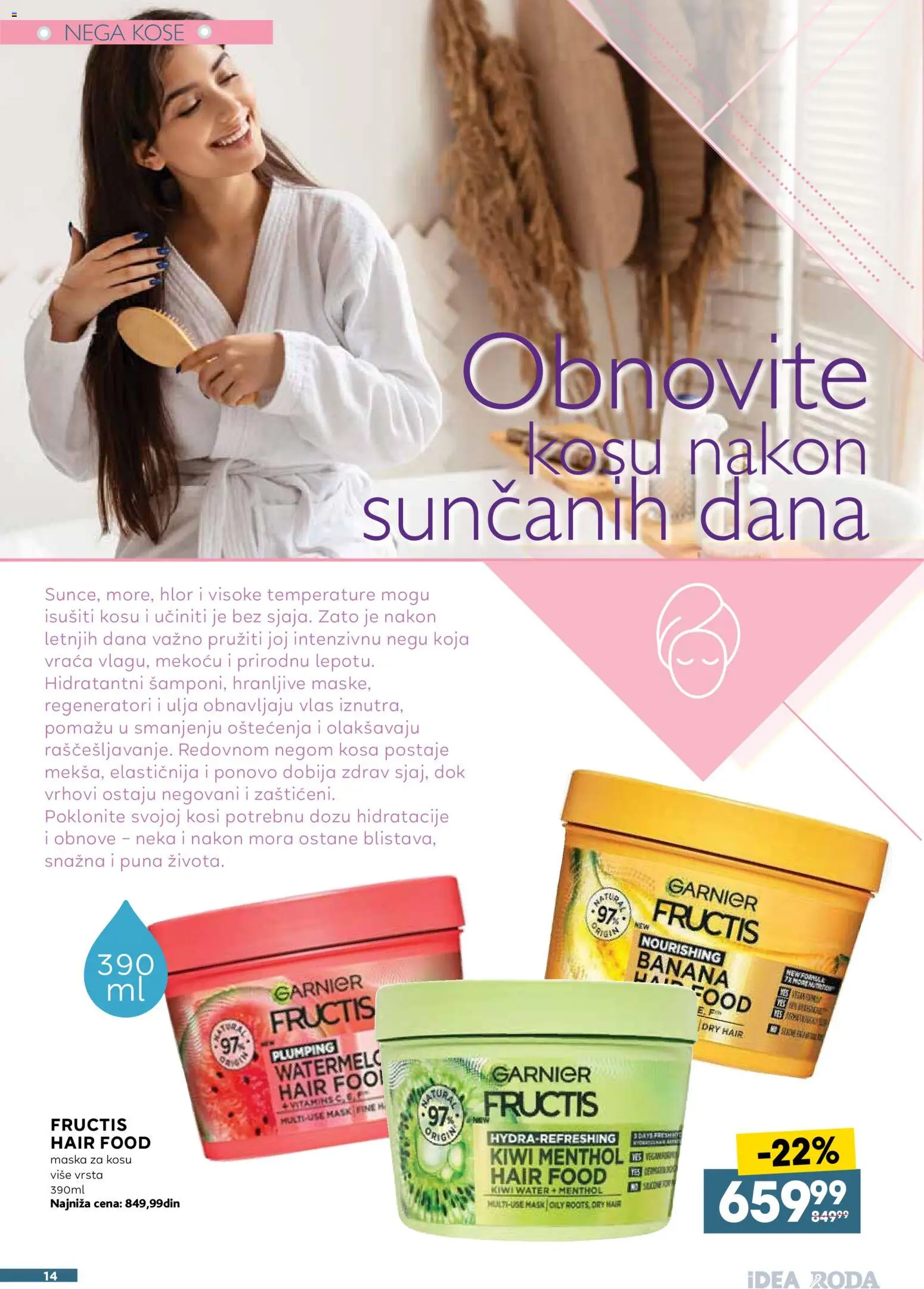 Roda katalog - važi od 11.08.2026 | Strana: 14 | Proizvode: Banana, Garnier, Maska za kosu, Maska