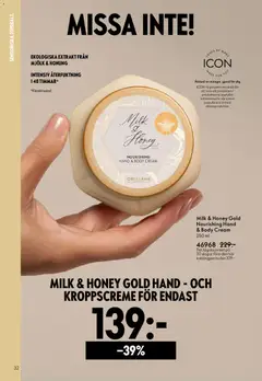 Oriflame erbjudanden 06/26 - Förhandsvisning av reklamblad från butik Oriflame aktuell från 22.04.2026 | Sida: 32 | Produkter: Mjölk