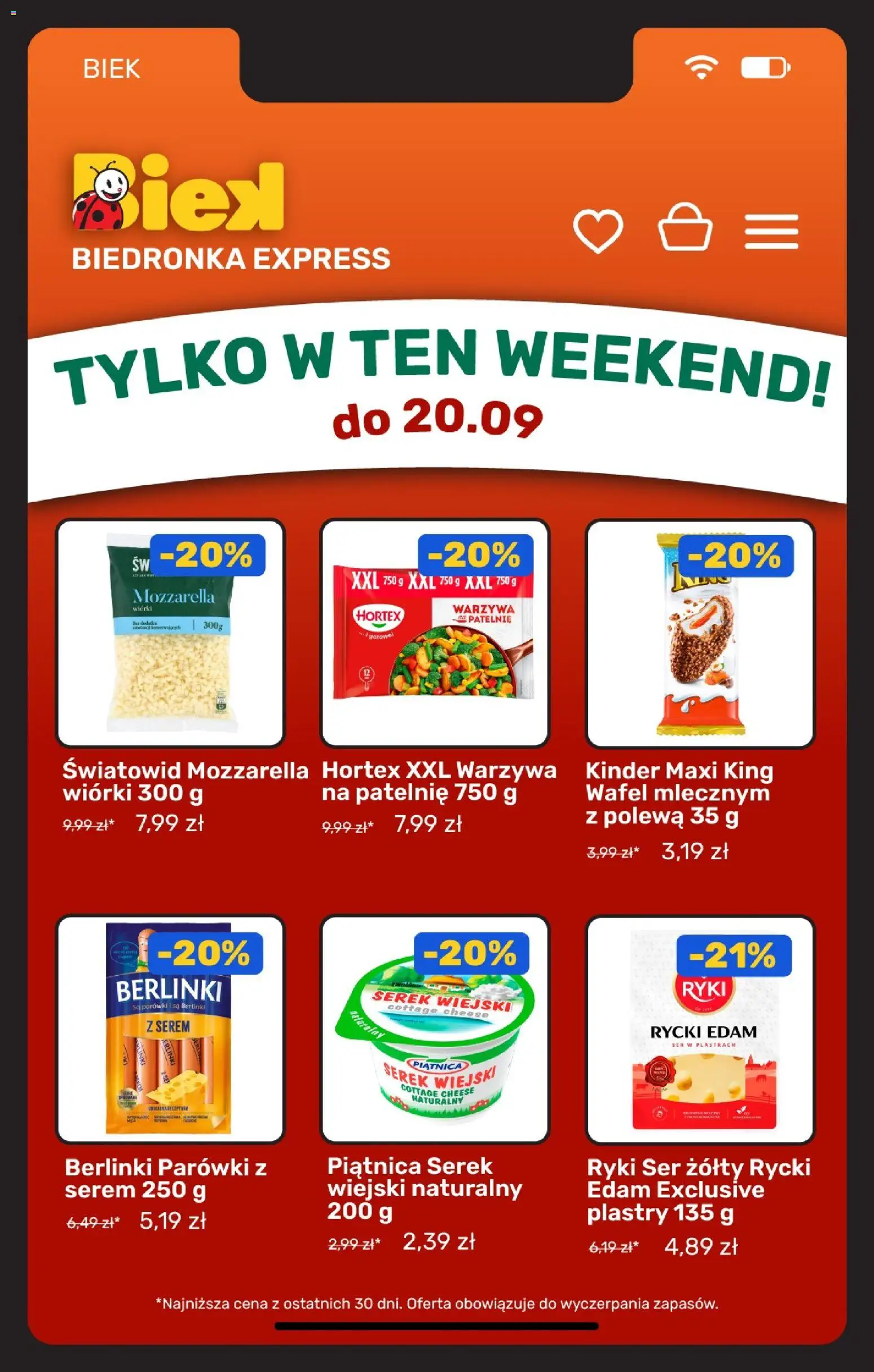 Biedronka gazetka - Biek od 18.09.2026 | Strona: 4 | Produkty: Serek wiejski, Ser, Berlinki, Mozzarella