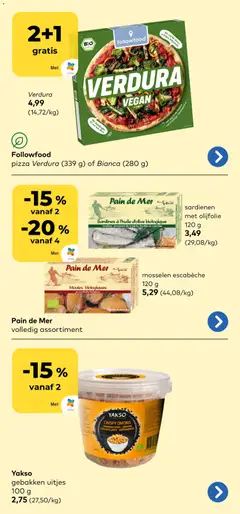 BioPlanet folder - Voorbeeld van een folder van BioPlanet, geldig van 17/06/2026 | Pagina: 15 | Producten: Pizza, Olijfolie, Mosselen, La