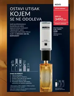 Attraction parfem za nju - dopuna, 100 ml refill for a long-lasting fragrance, designed to be refilled and recycled. - pregled AVON kataloga - važi od 01.06.2026 | Strana: 75