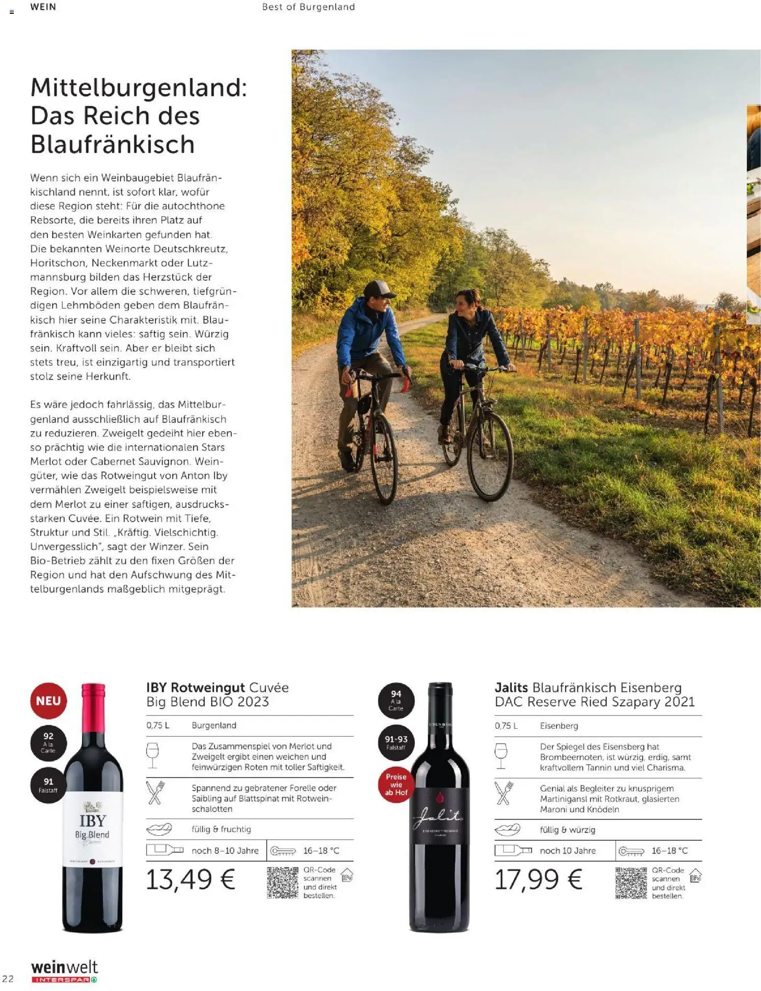 Interspar Wein Welt gültig ab 08.09.2026 | Seite: 22 | Produkte: Rotwein, Spiegel, Wein