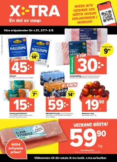 Coop X:-TRA erbjudanden - Förhandsvisning av reklamblad från butik Coop X:-TRA aktuell från 27/07/2026
