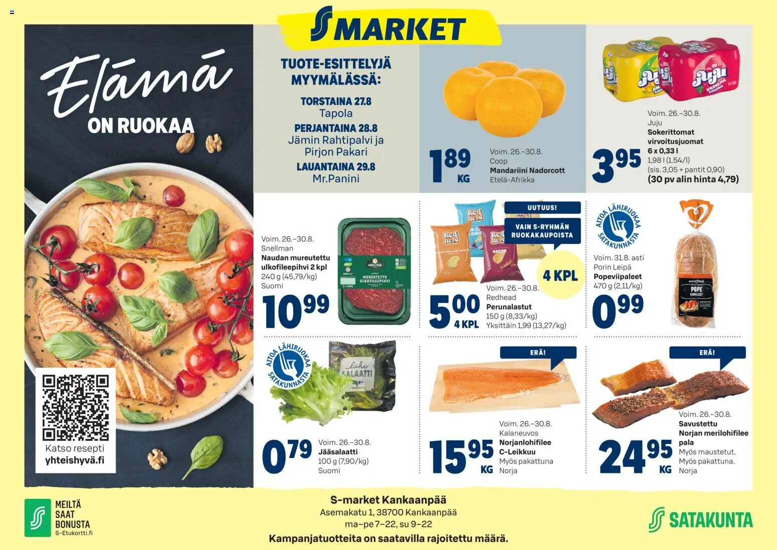 S-market tarjoukset – voimassa 26/08/2026 alkaen | Sivu: 1