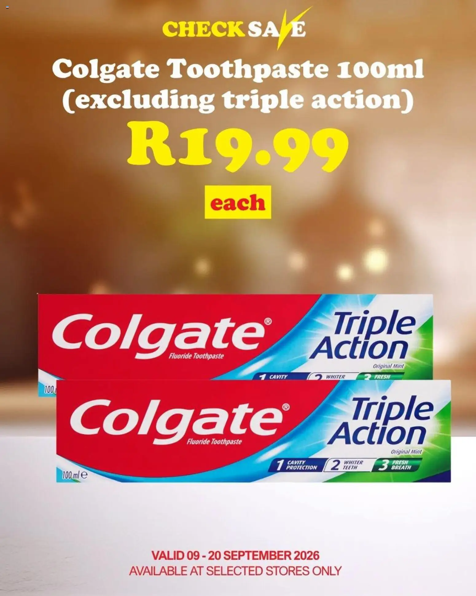 New Check Save catalogue – valid from 09/09/2026 | Page: 7 | Products: Toothpaste