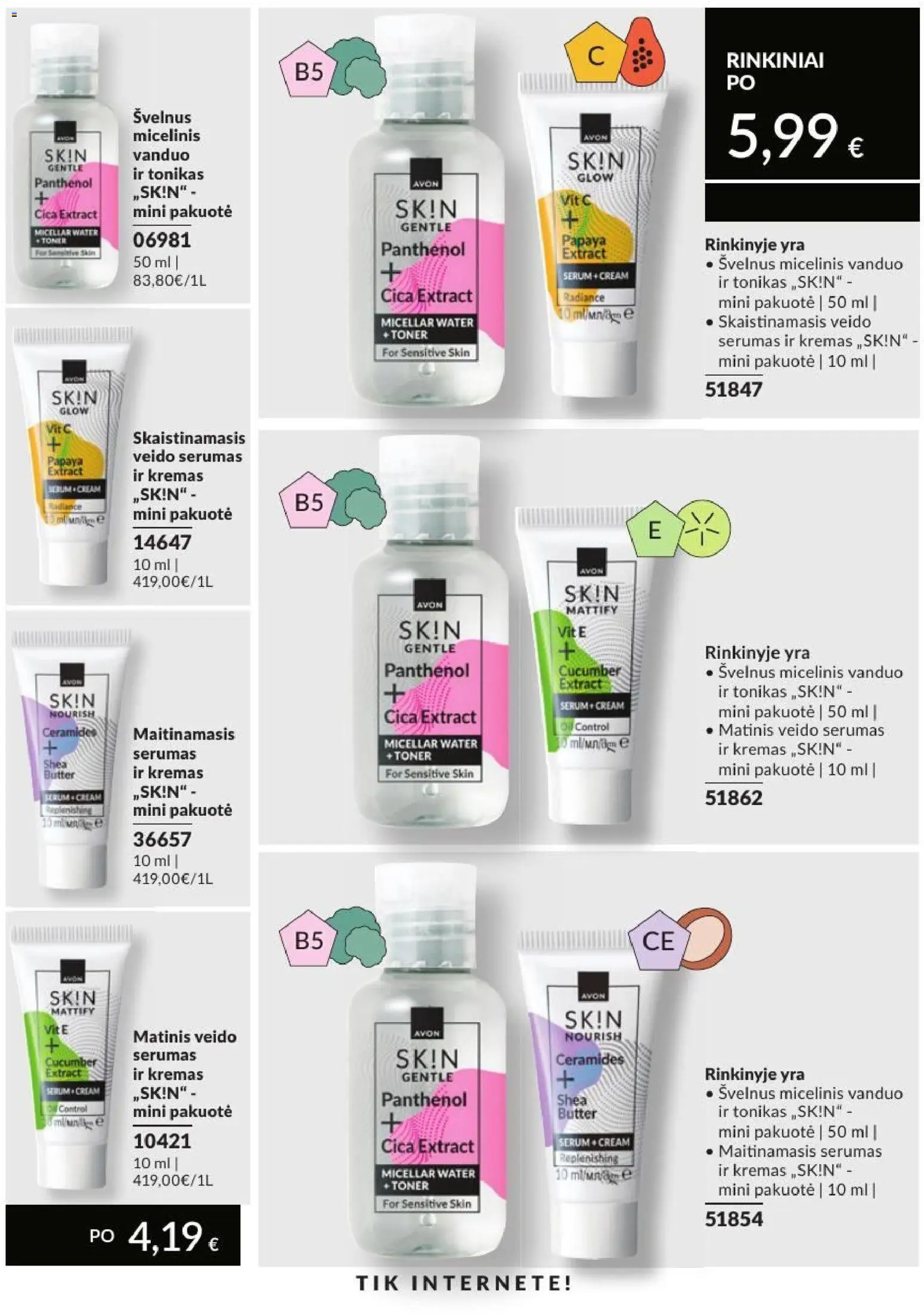 AVON akcijos nuo 2026.09.01 | Puslapis: 209 | Prekių: Vanduo, Tonikas, Kremas, Micelinis vanduo