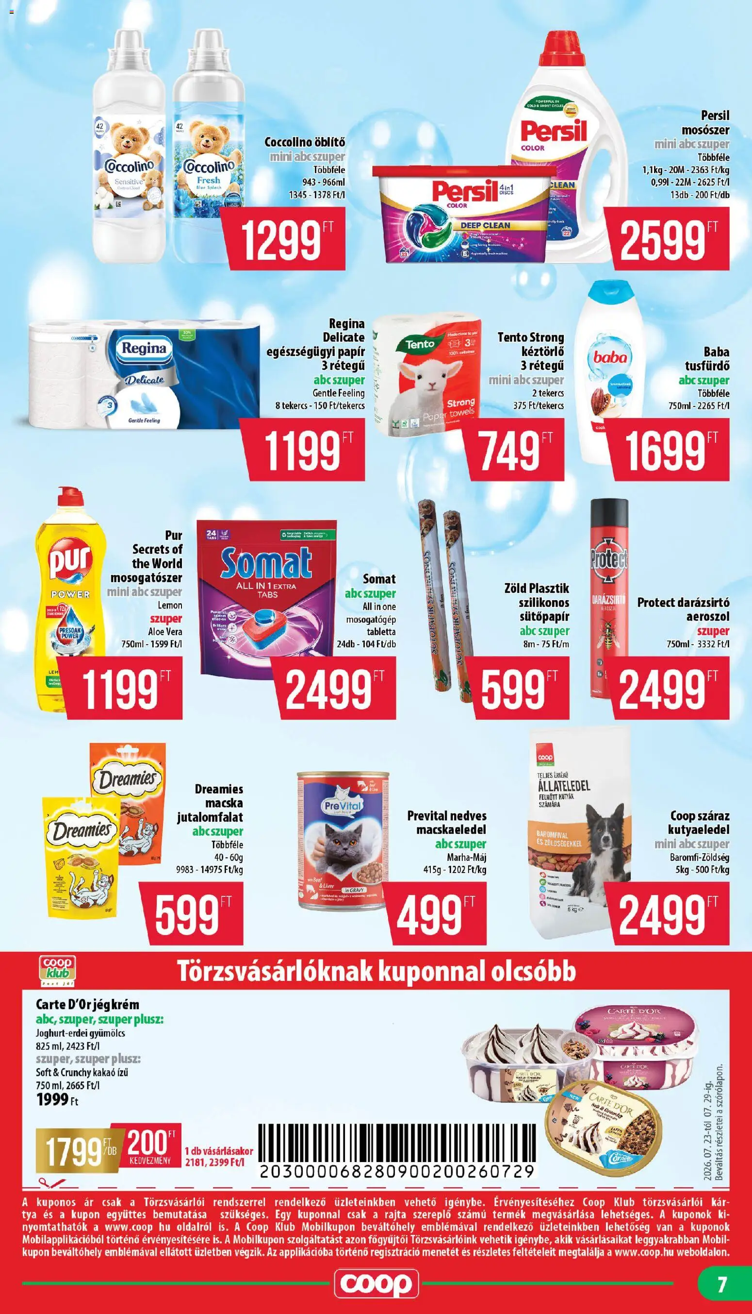 COOP akciós ujság - amely érvényes a következő dátumtól: 2026.07.23. | Oldal: 7