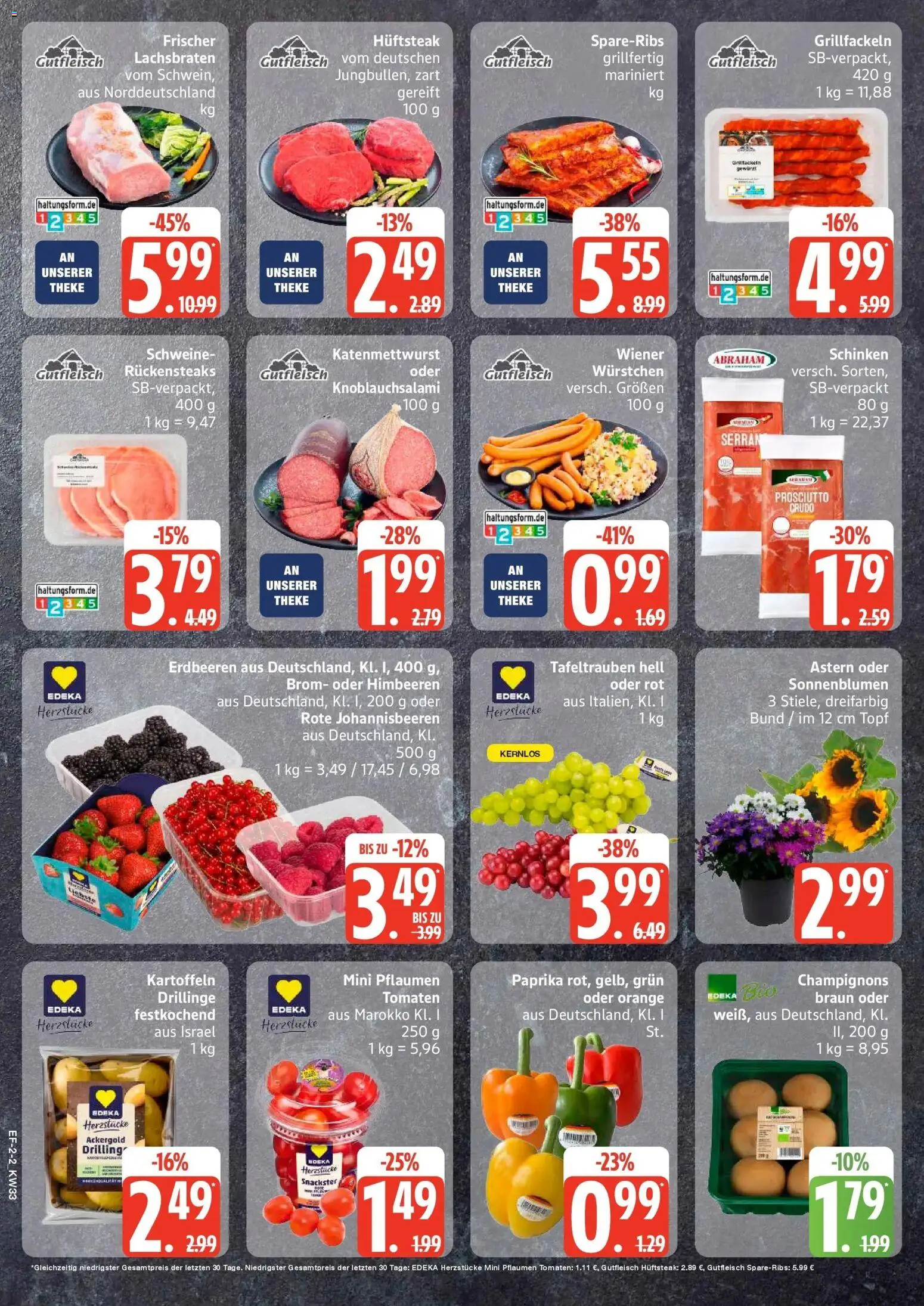 Edeka Prospekt Rendsburg (ab 10.08.2026) » Angebote Online | Seite: 2 | Produkte: Tomaten, Champignons, Paprika, Schinken