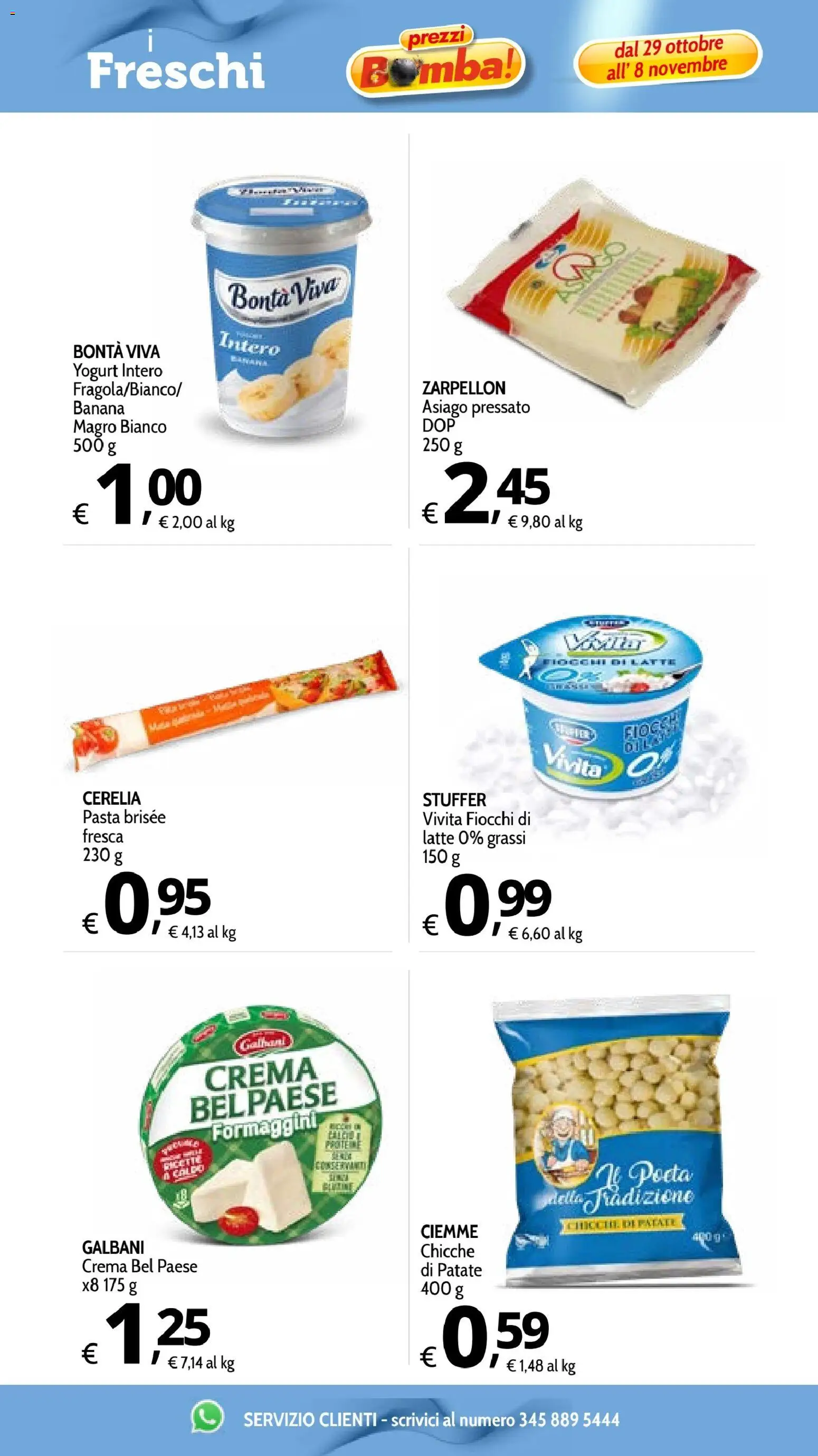Volantino Primo Prezzo del 29/10/2026 | Pagina: 30 | Prodotti: Crema, Yogurt, Patate, Pasta brisée
