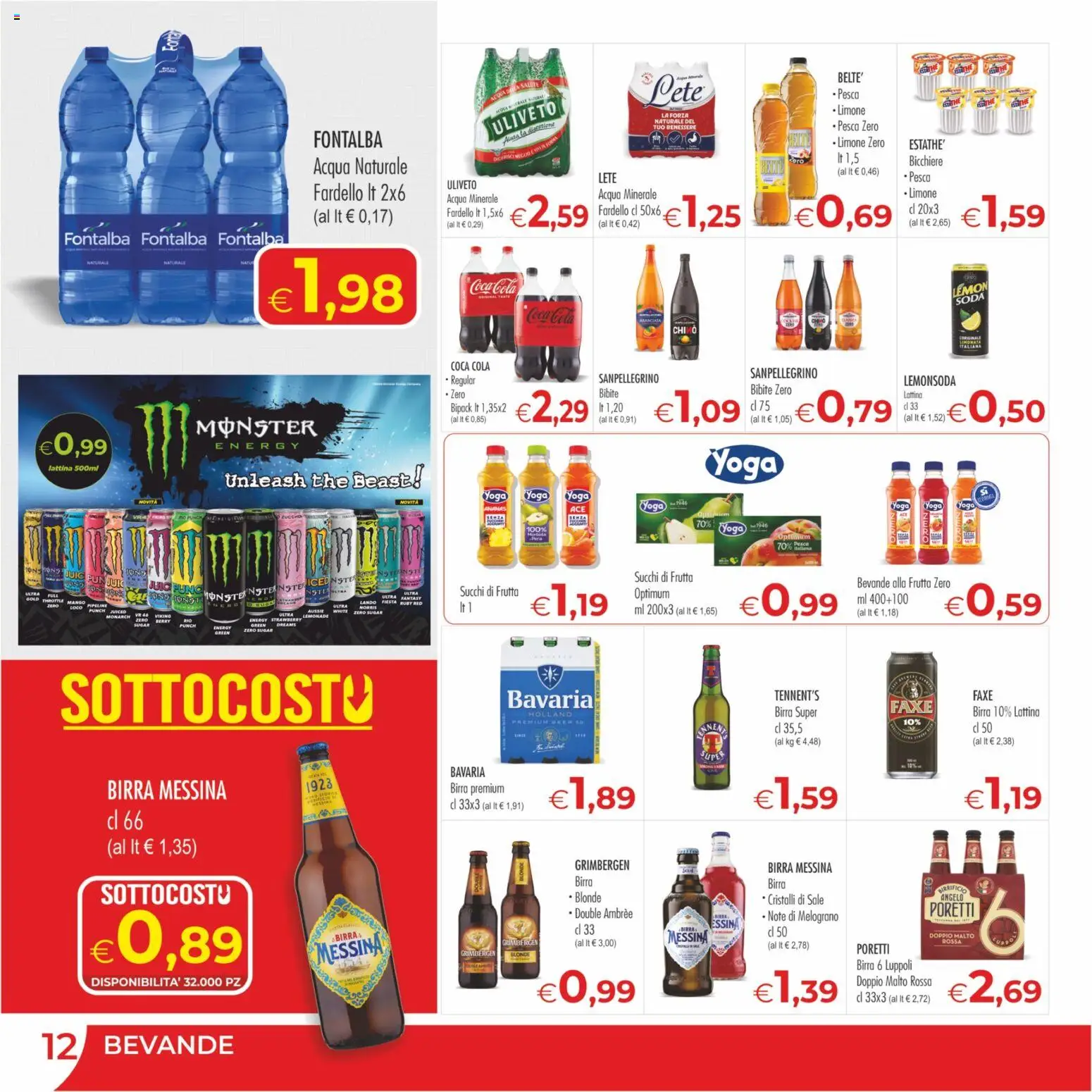 Volantino MerSi Supermercati del 09/09/2026 | Pagina: 12 | Prodotti: Limone, Bicchiere, Bibite, Coca Cola
