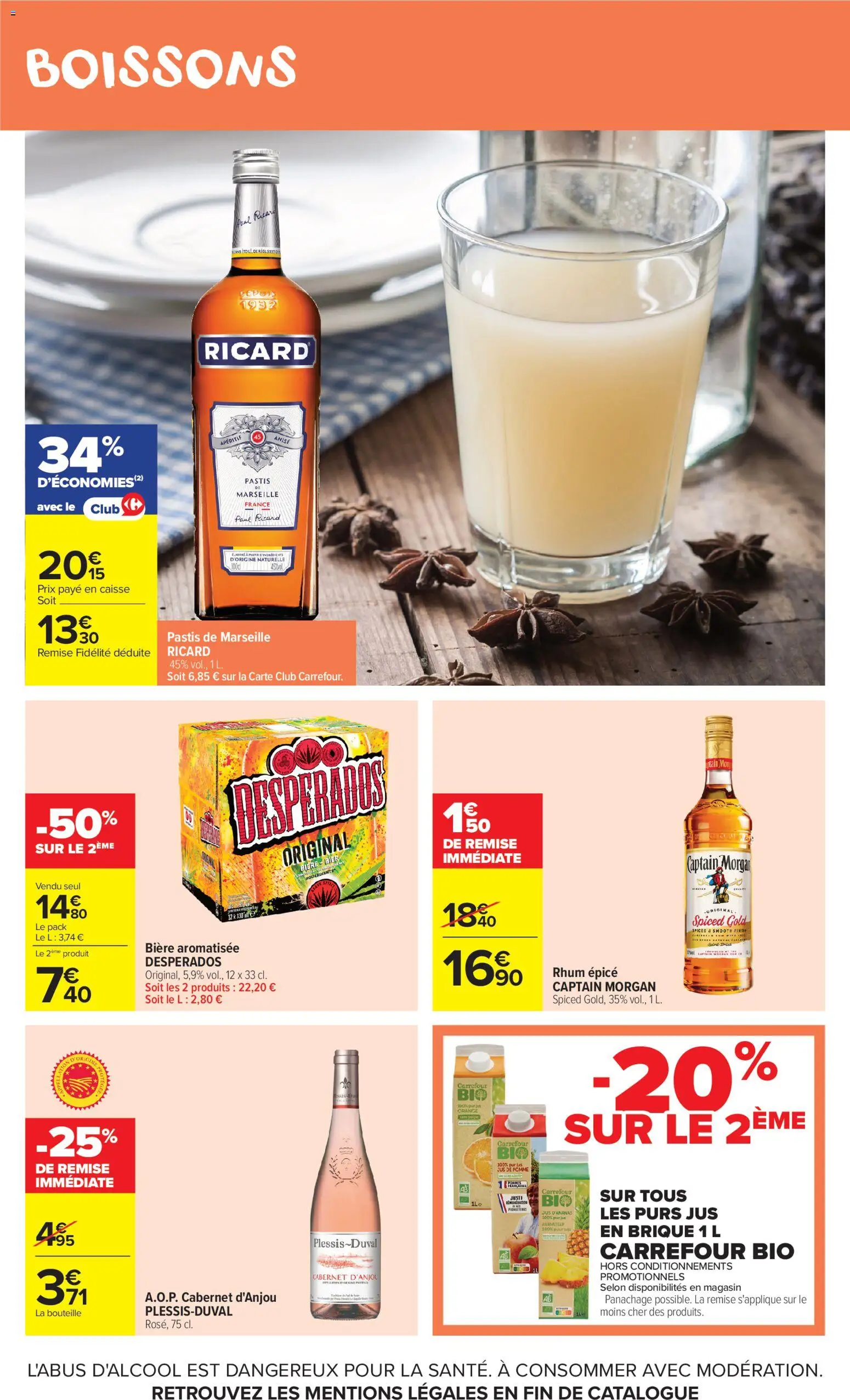 {H1} | Page: 11 | Produits: Pastis, Boissons, Brique, Rhum