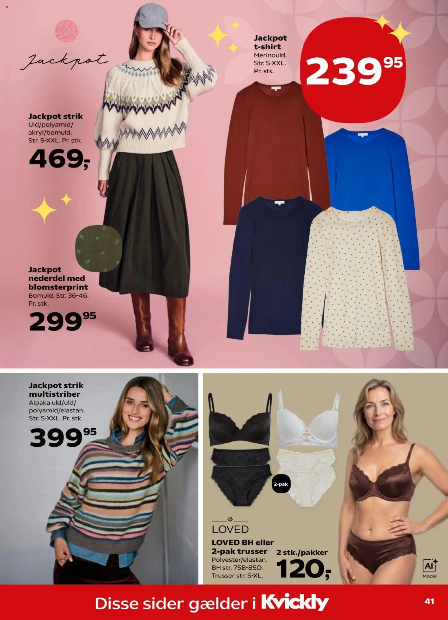 Kvickly tilbudsavis – gyldig fra 30/10/2026 | Side: 47 | Produkter: Nederdel, Trusser, BH