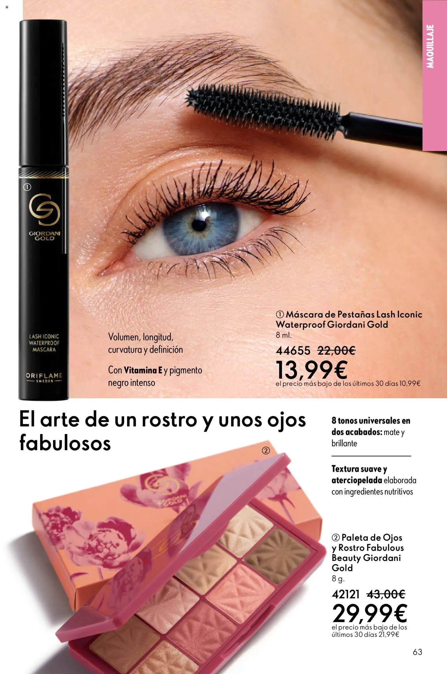 Oriflame - Catálogo Campaña 4 │ válido desde el 11.03.2026 | Página: 63 | Productos: Maquillaje, Máscara, Κρεμάστρα, Máscara de pestañas