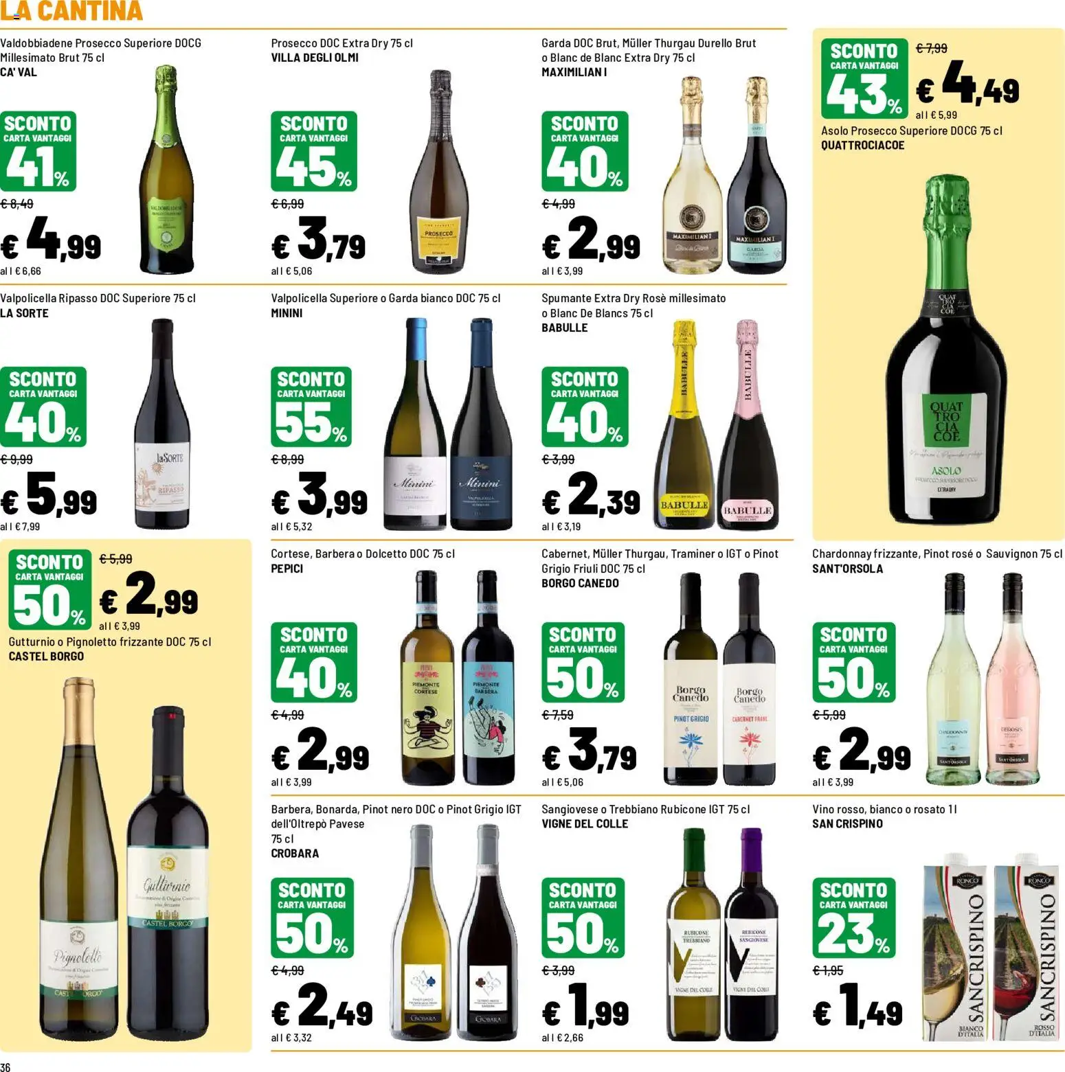 Volantino Iper del 31/08/2026 | Pagina: 36 | Prodotti: Prosecco, Vino, Spumante