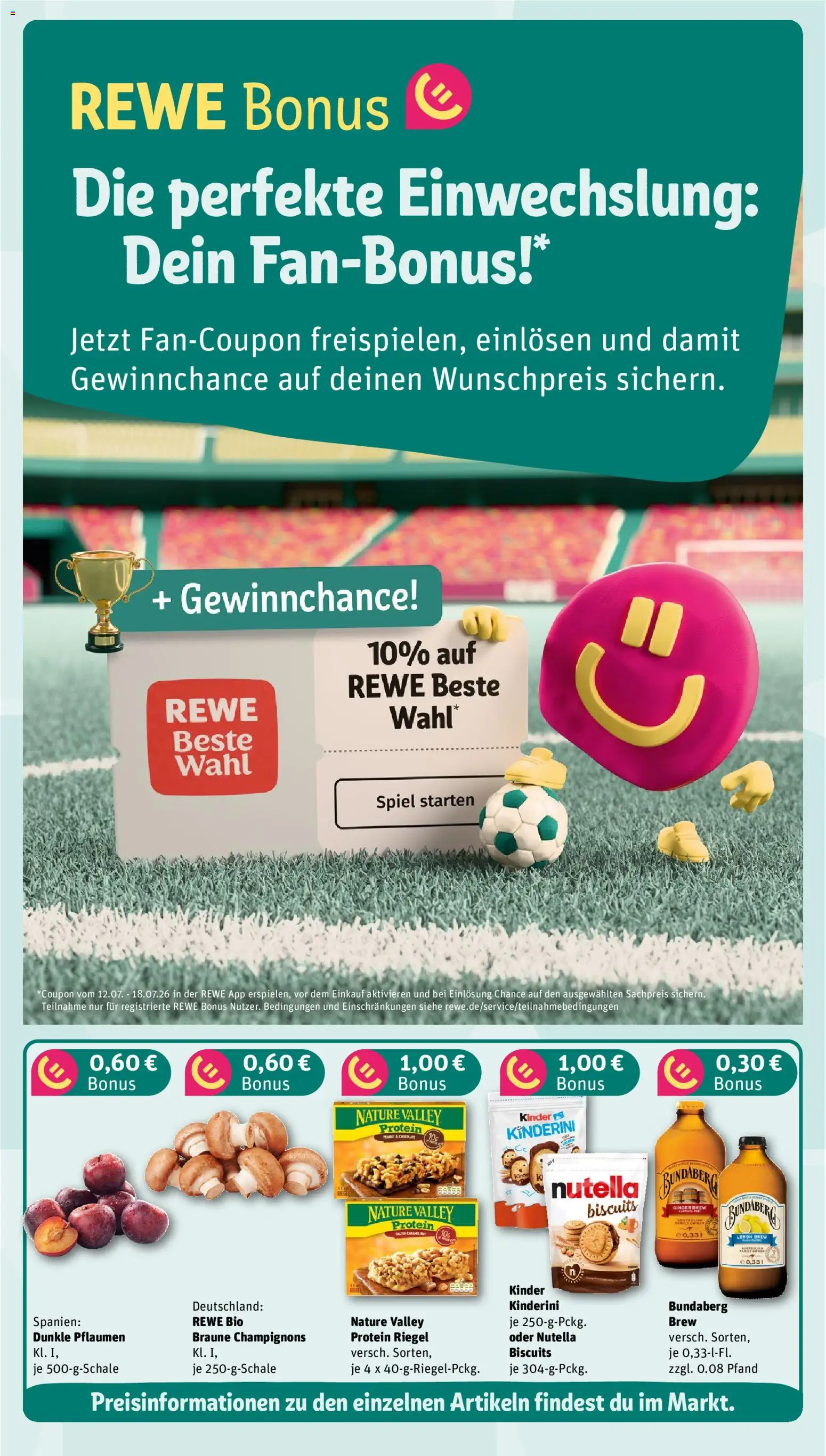 {H1} | Pagina: 3 | Producten: Champignons, Kinder, Nutella