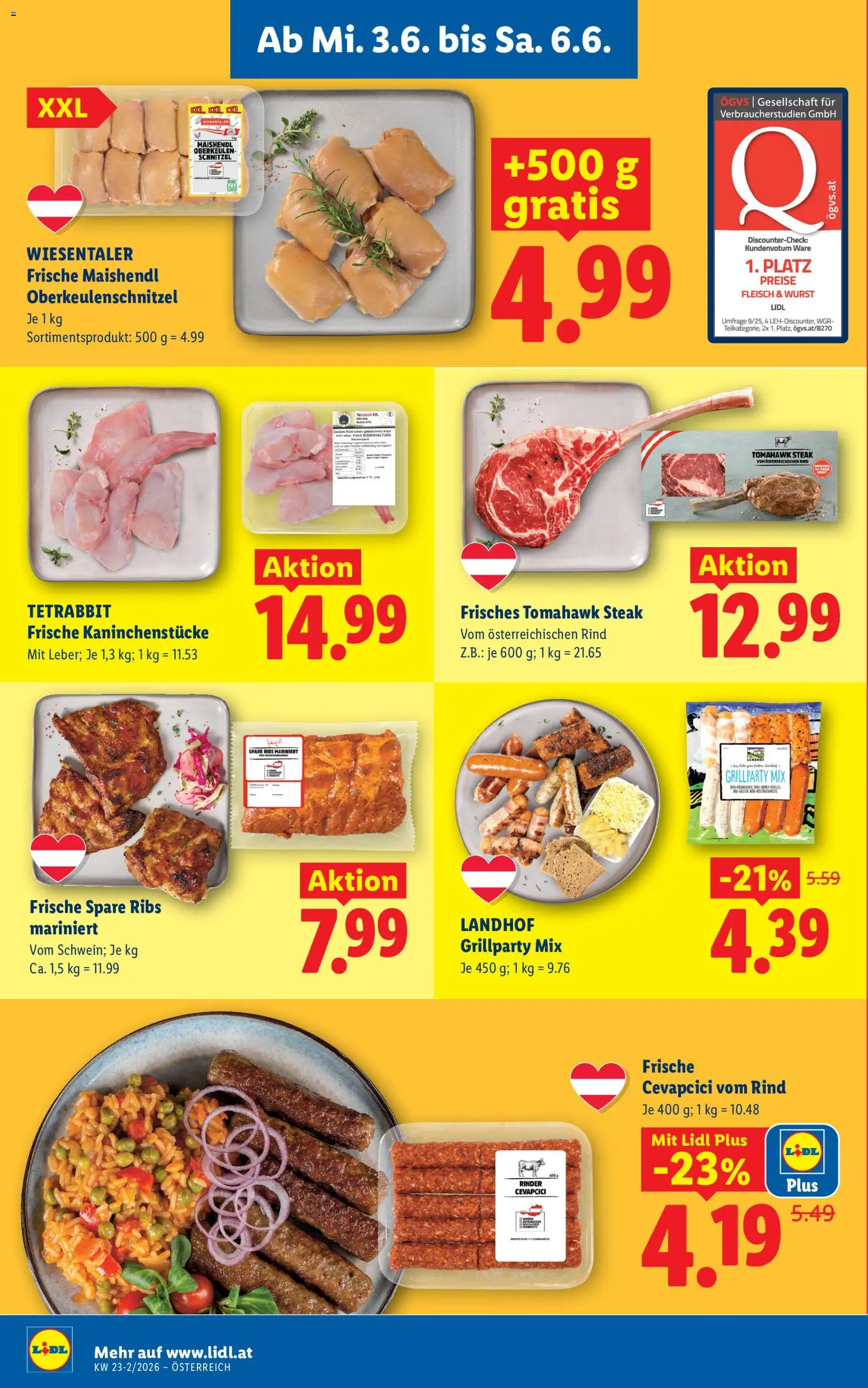 Lidl Flugblatt - Altenmarkt im Pongau, St. Johann im Pongau, Zell am See gültig ab 03.06.2026 | Seite: 10 | Produkte: Wurst