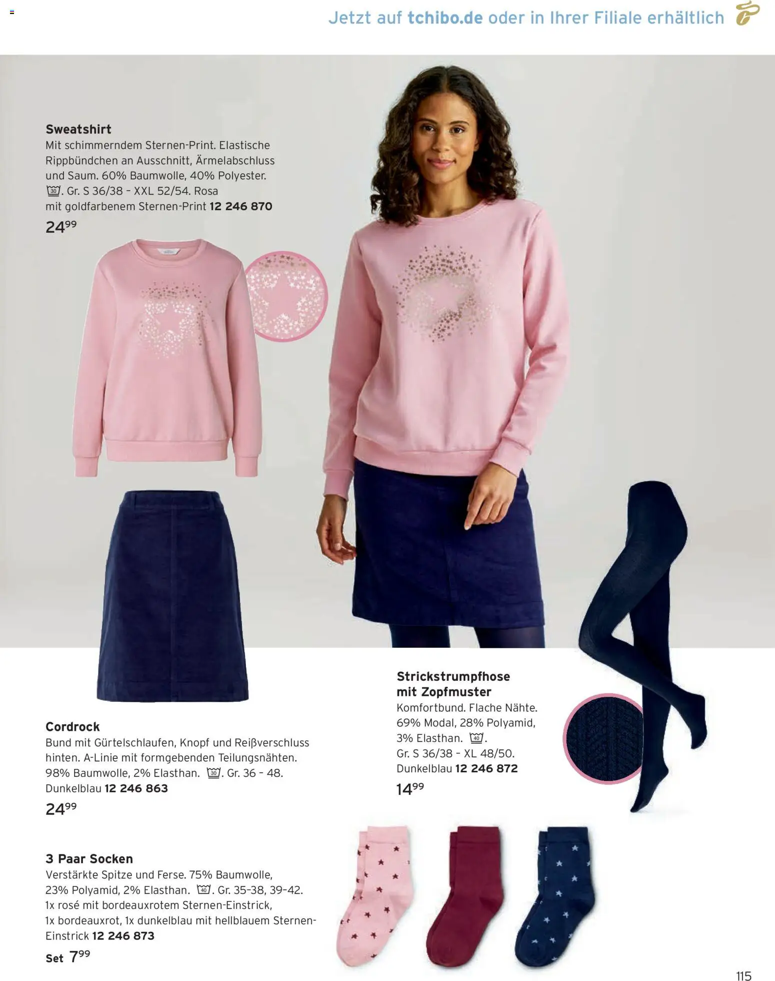 Angebote Tchibo – gültig ab 01.11.2026 | Seite: 115 | Produkte: Sweatshirt, Socken