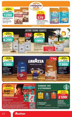 Auchan akciós újság Szolnok - amely érvényes a következő dátumtól: 2026.09.17. | Oldal: 24 | Termékek: Zabpehely, Csoki, Omnia, Pehely