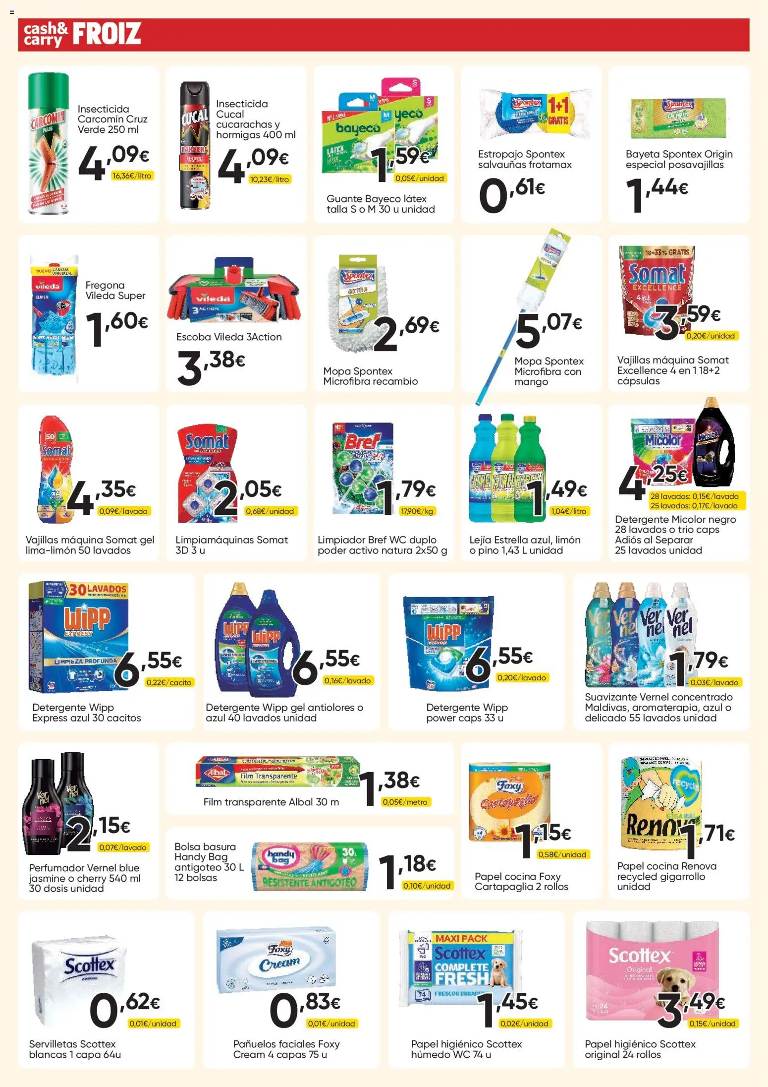 Froiz - Folleto Cash │ válido desde el 11/08/2026 | Página: 14 | Productos: Cápsulas, Detergente, Bolsa, Cocina