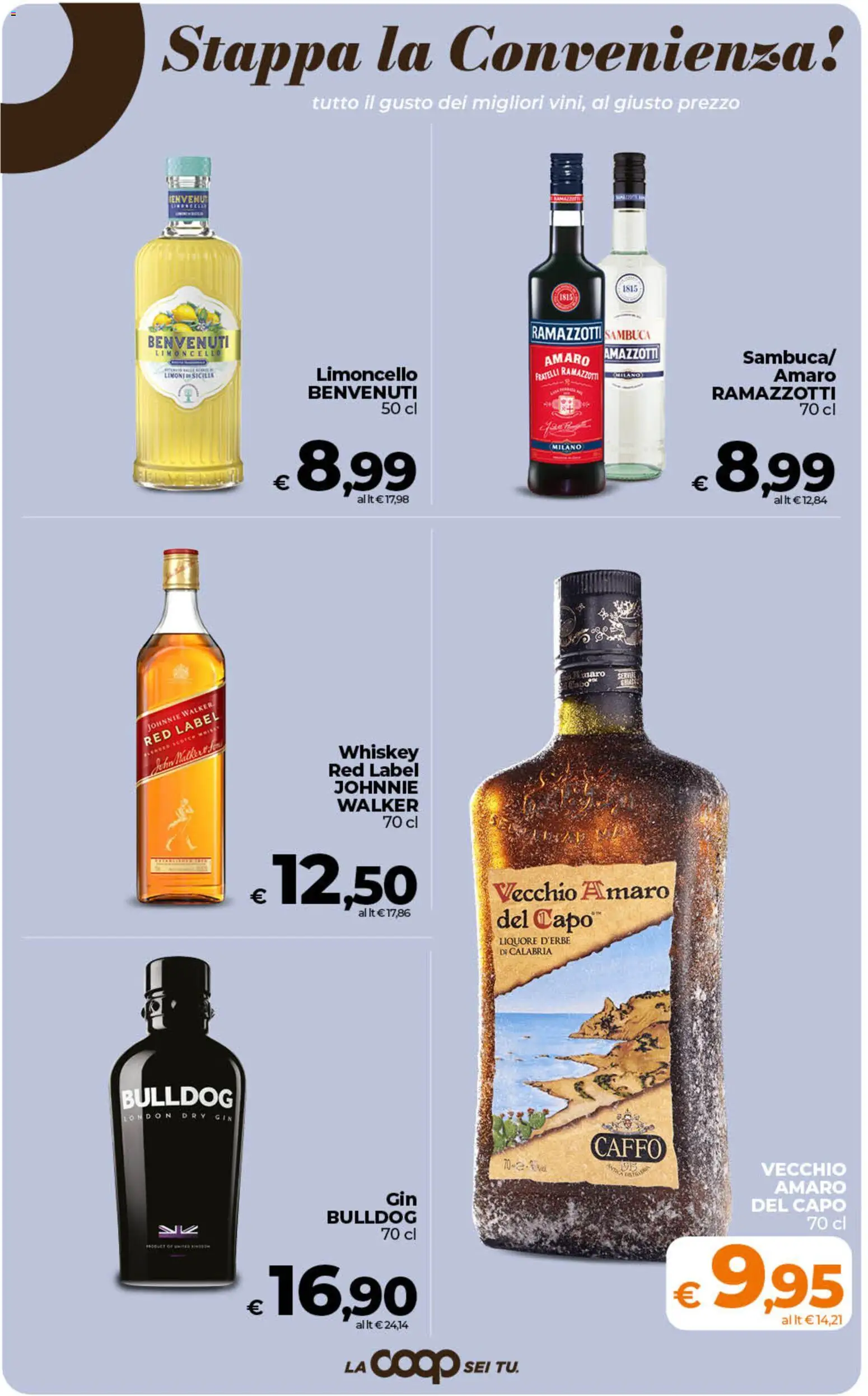 Volantino Ipercoop del 11/09/2026 | Pagina: 48 | Prodotti: Gin, Limoni, Liquore, Amaro