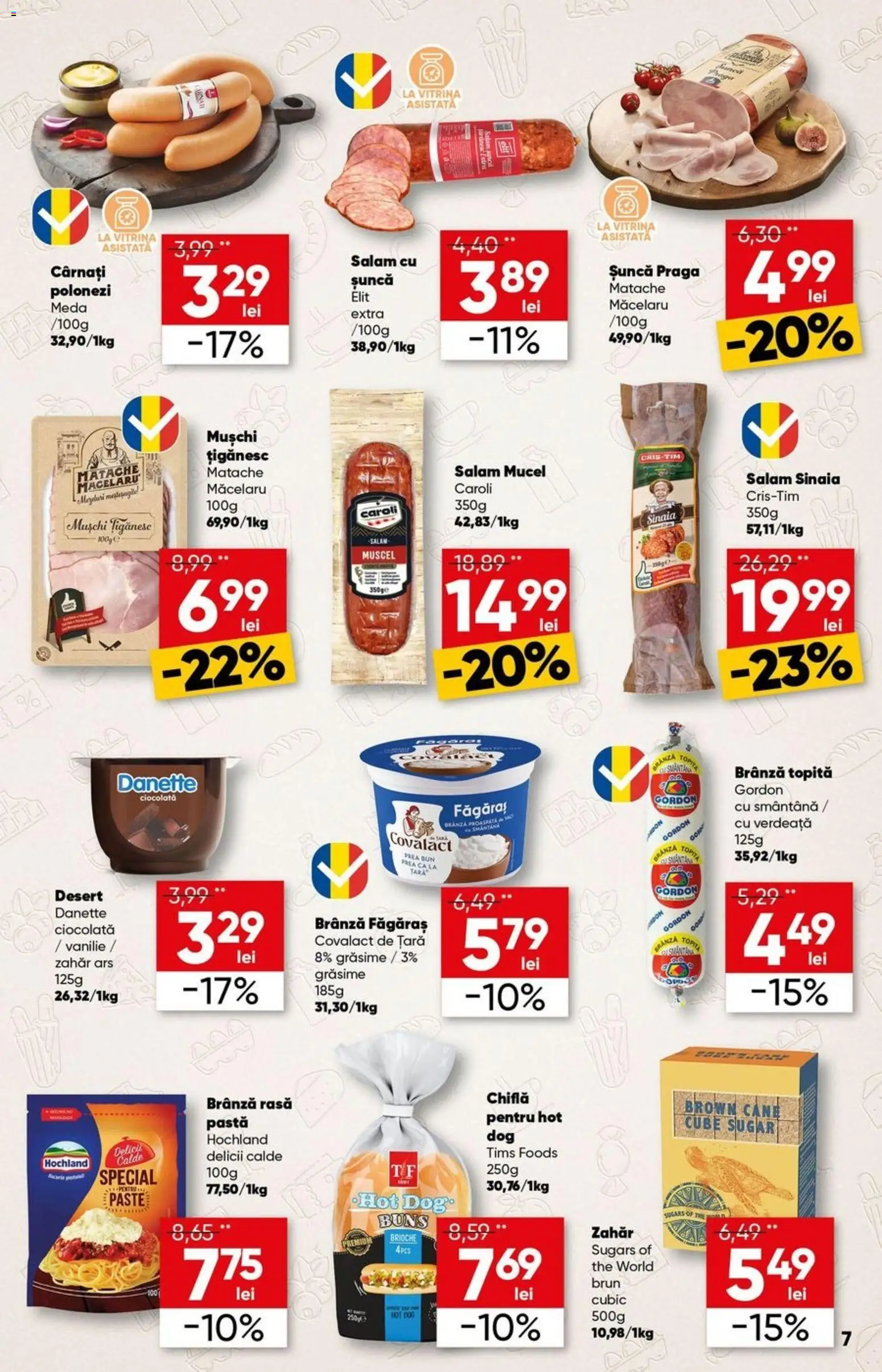 Noul catalog Profi – valabil de la 15.04.2026 | Pagină: 7 | Produse: Chiflă, Smântână, Cârnați, Verdeață