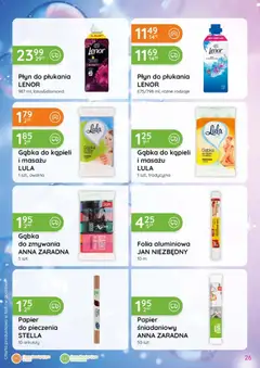 Pogląd oferty "Eurocash gazetka - Katalog Chemiczny" - ważna od 06.08.2026 | Strona: 26 | Produkty: Płyn do płukania, Folia aluminiowa, Kąpiel, Gąbka