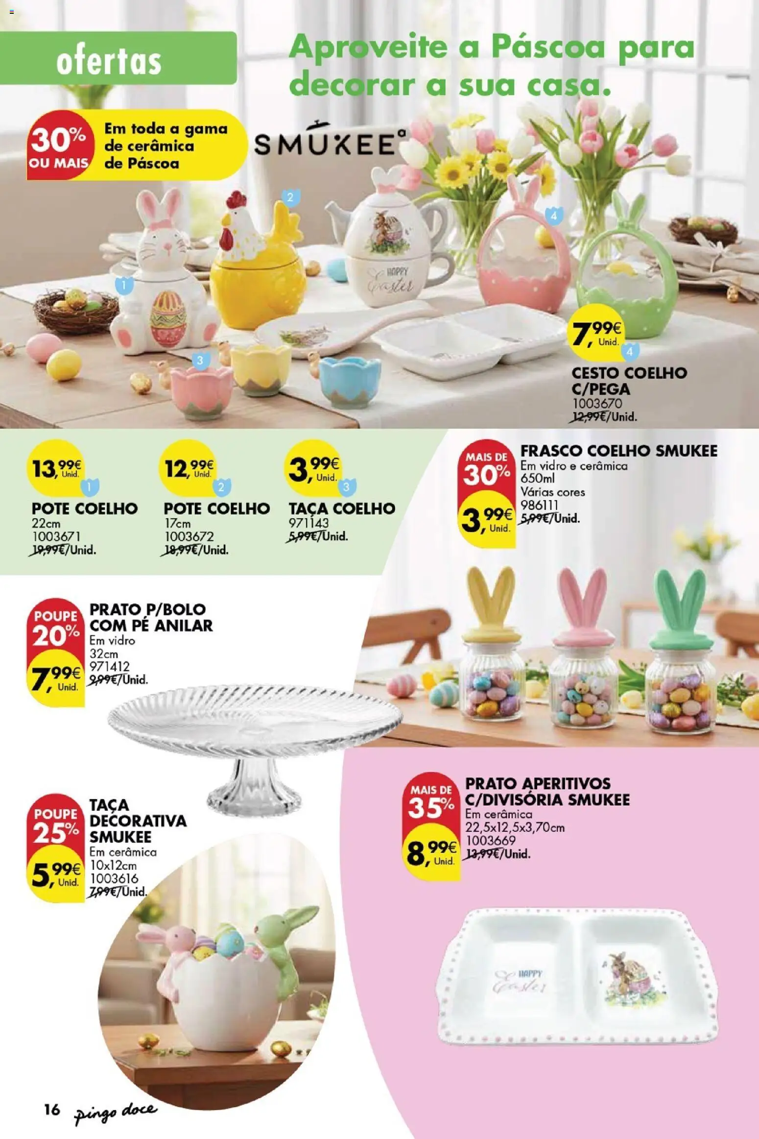 Pingo Doce folheto Bazar Páscoa │ válido de 03.03.2026 | Página: 16 | Produtos: Coelho