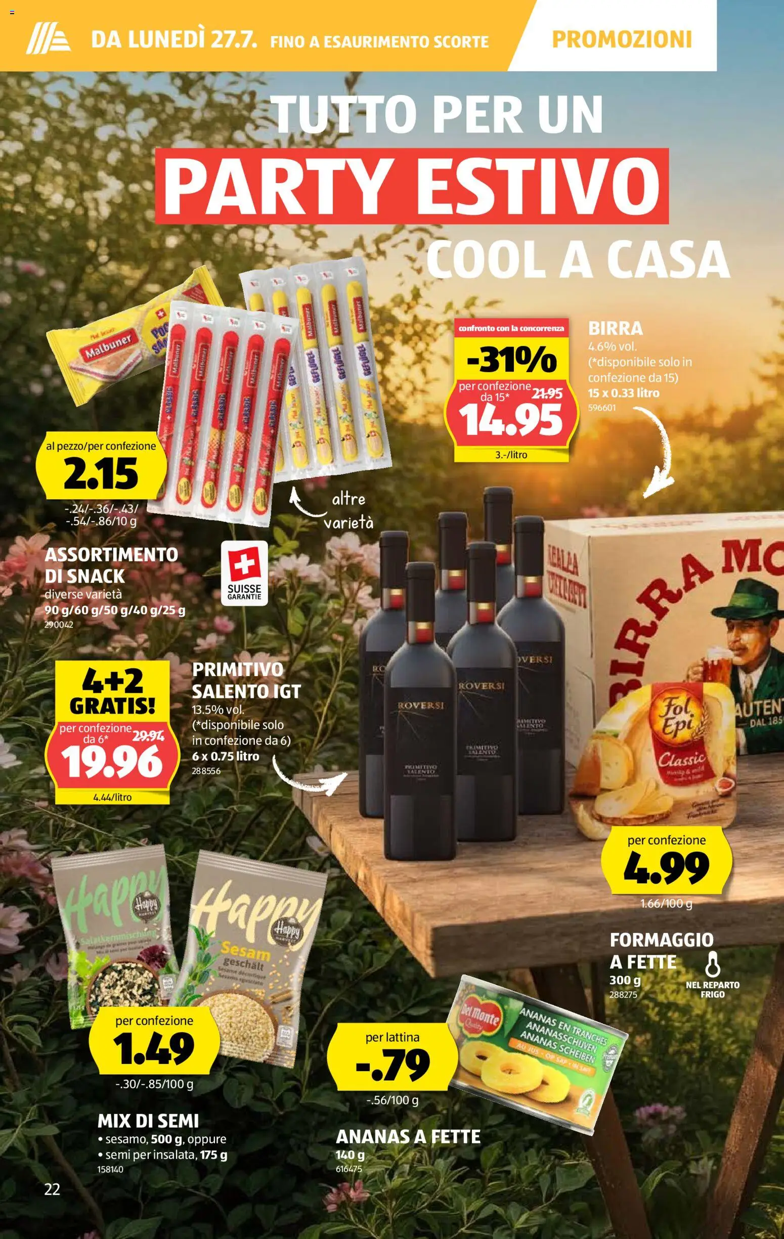 Aldi aktionen IT – gültig ab 23.07.2026 | Seite: 22 | Produkte: Ananas