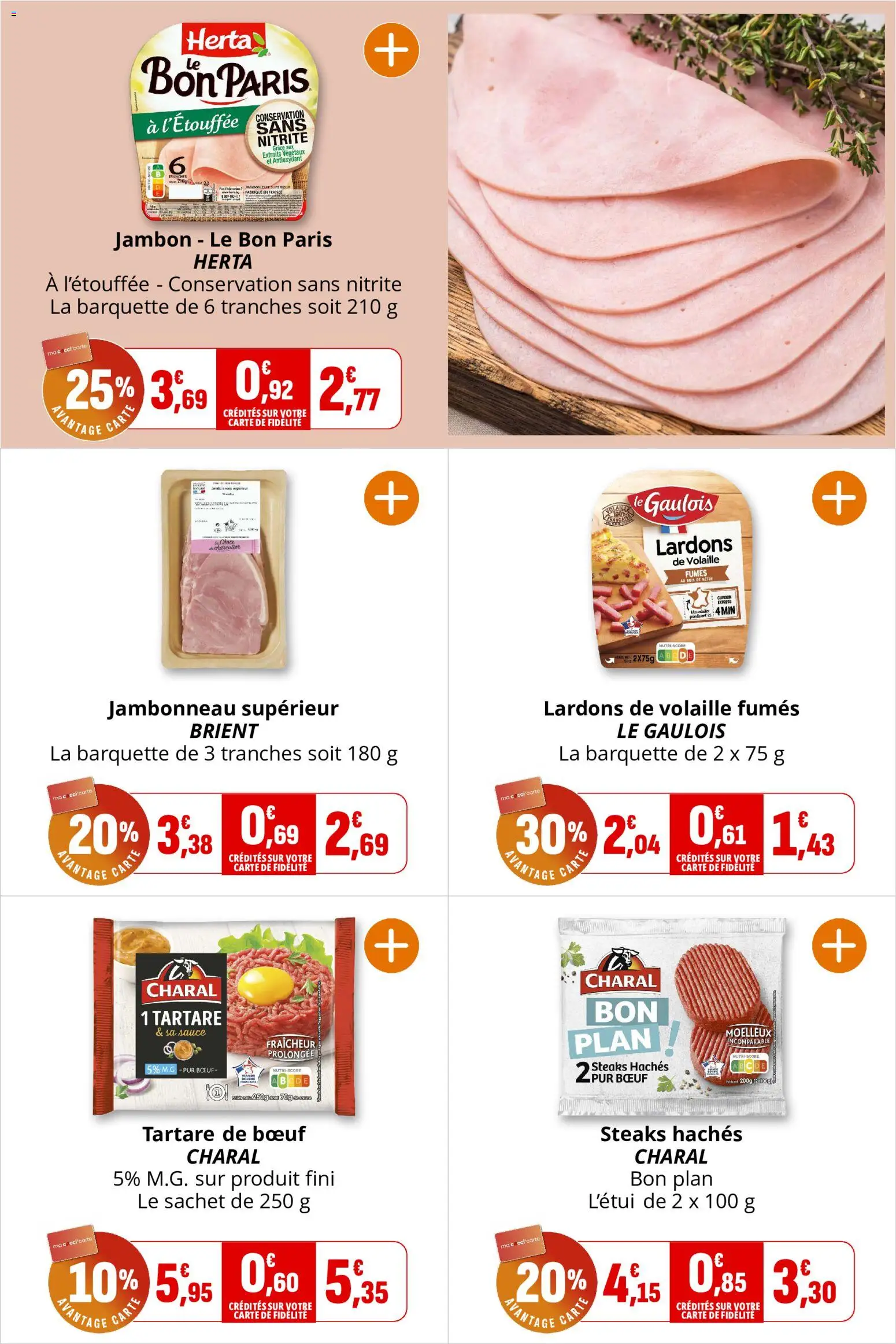 {H1} | Page: 13 | Produits: Volaille, Lardons, Jambon