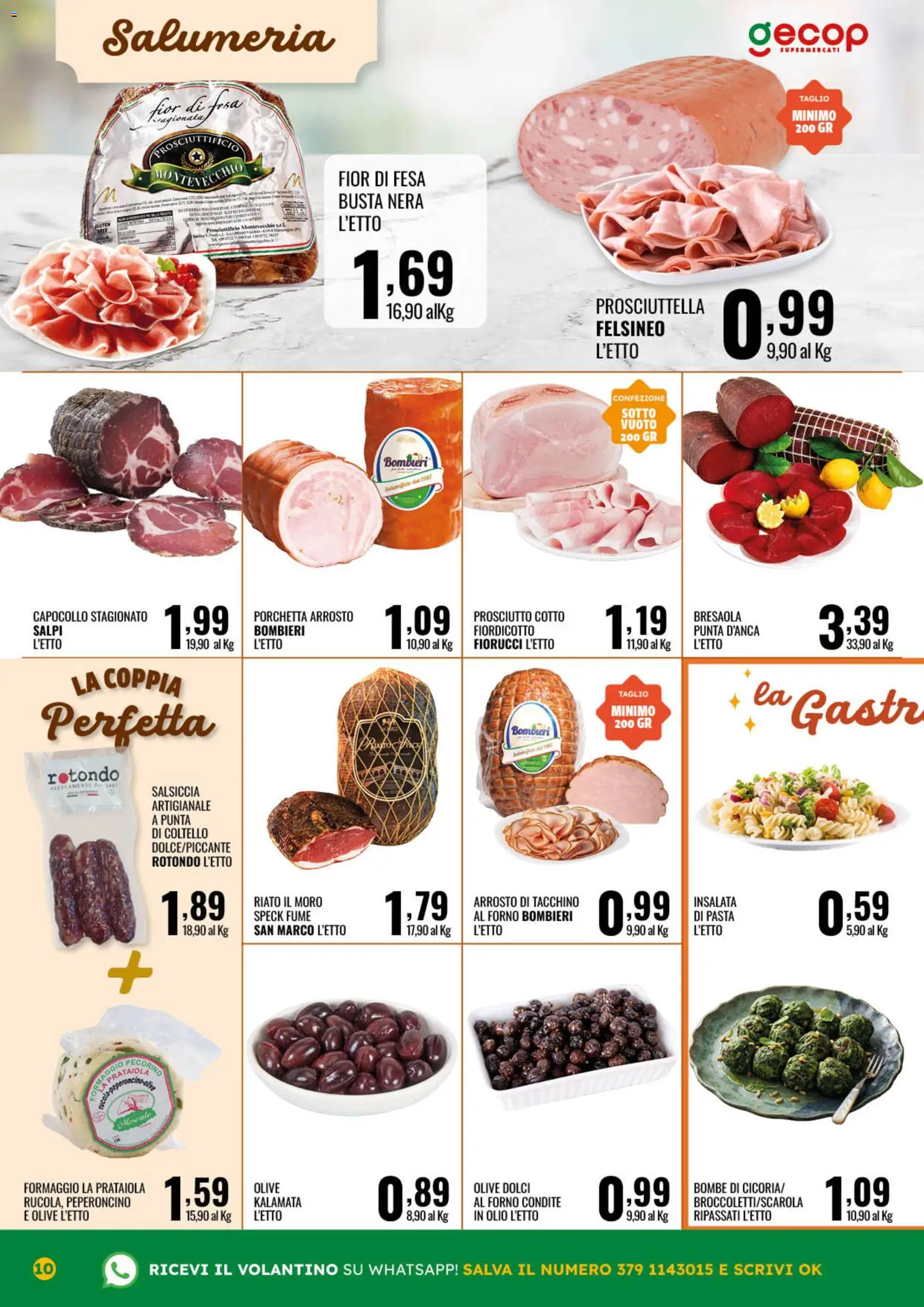 Volantino GECOP del 13/07/2026 | Pagina: 10 | Prodotti: Porchetta, Tacchino, Olive, Peperoncino