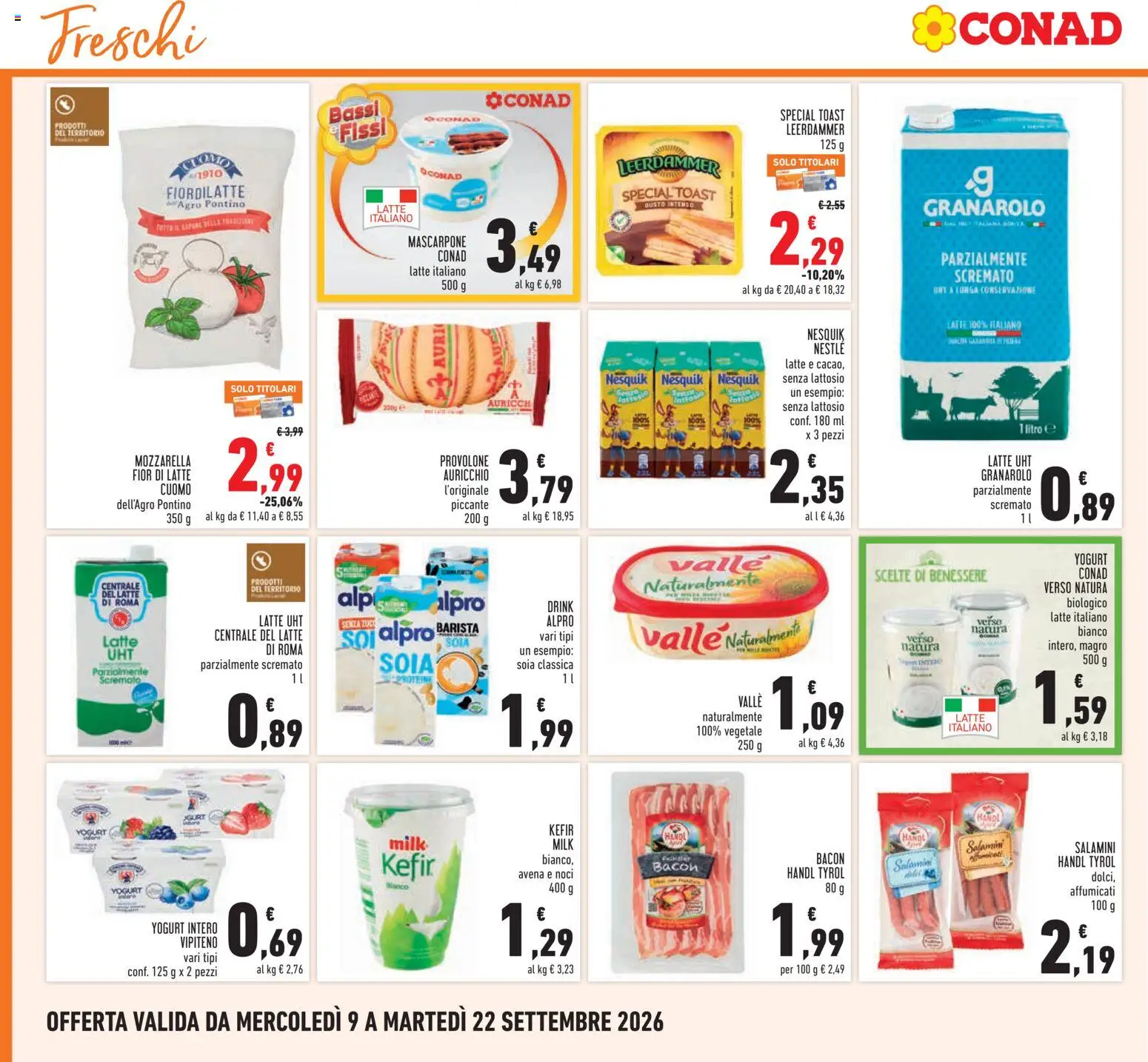 Volantino Conad del 09/09/2026 | Pagina: 10
