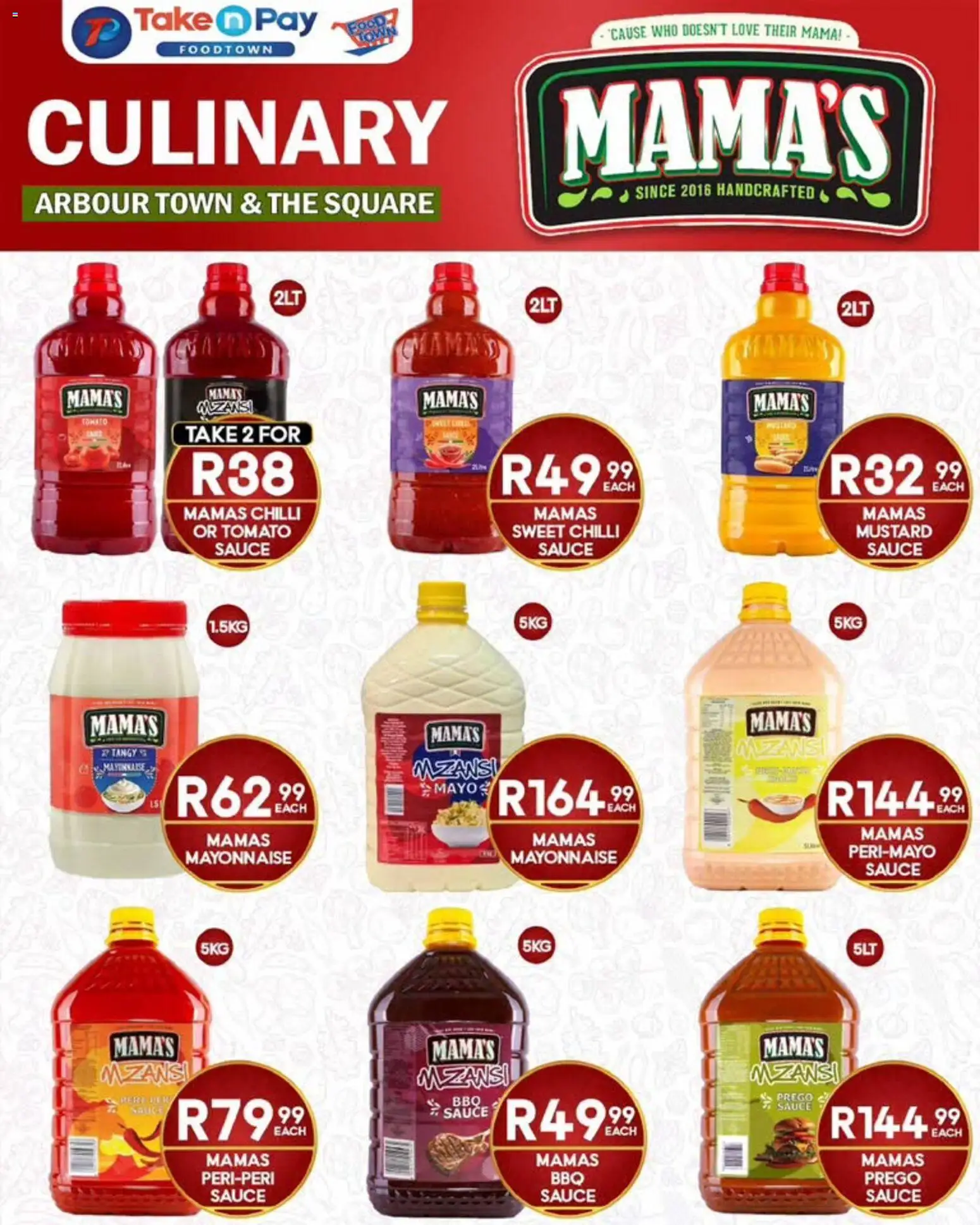 New Take n Pay catalogue – valid from 24/08/2026 | Page: 4 | Products: Mustard, Mayonnaise, Sauce, Chilli