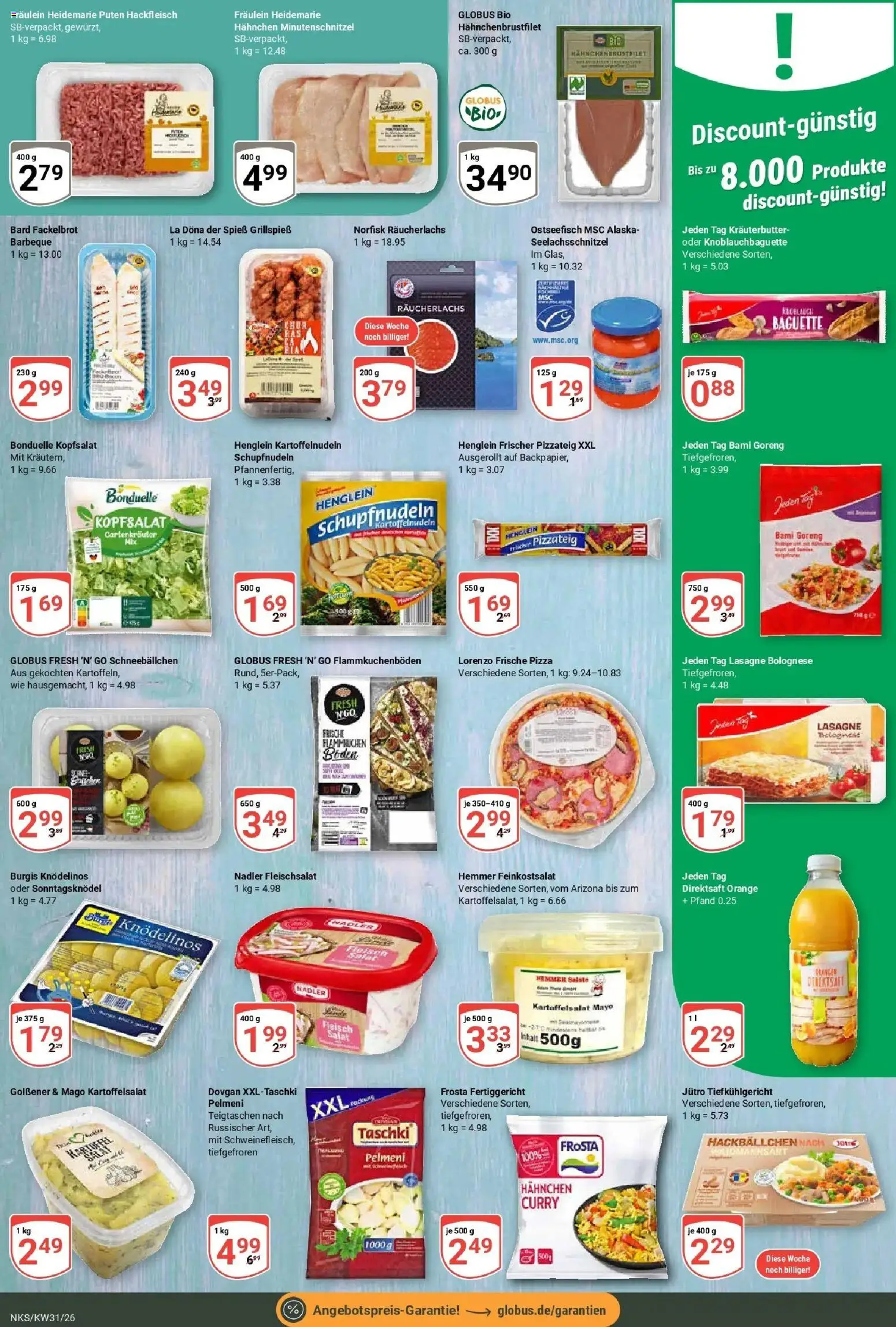 Globus Prospekt Neunkirchen – gültig ab 27.07.2026 | Seite: 11 | Produkte: Hahnchen, Kräuterbutter, Frosta, Hackfleisch
