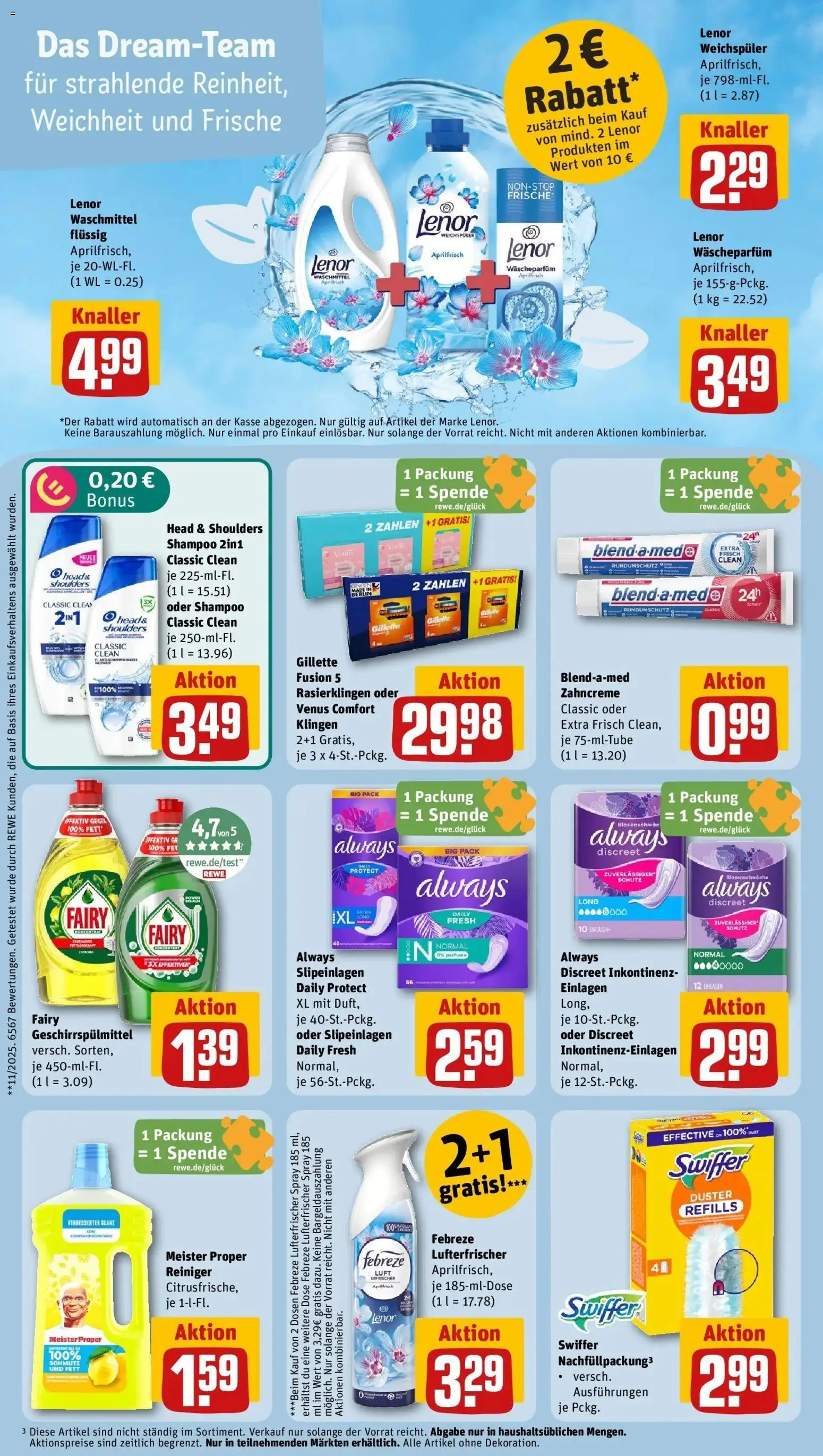 Rewe Prospekt Rüsselsheim – gültig ab 13.07.2026 | Seite: 21 | Produkte: Head & shoulders, Shampoo, Waschmittel, Geschirrspülmittel