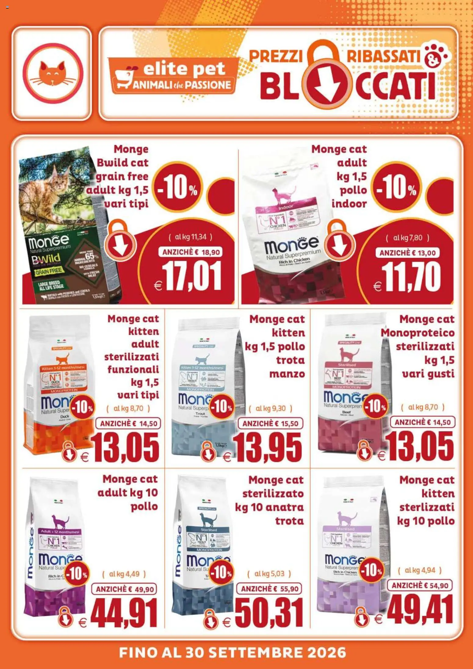 Volantino Elite Supermercati del 17/08/2026 | Pagina: 10 | Prodotti: Pollo, Manzo, Trota, Anatra