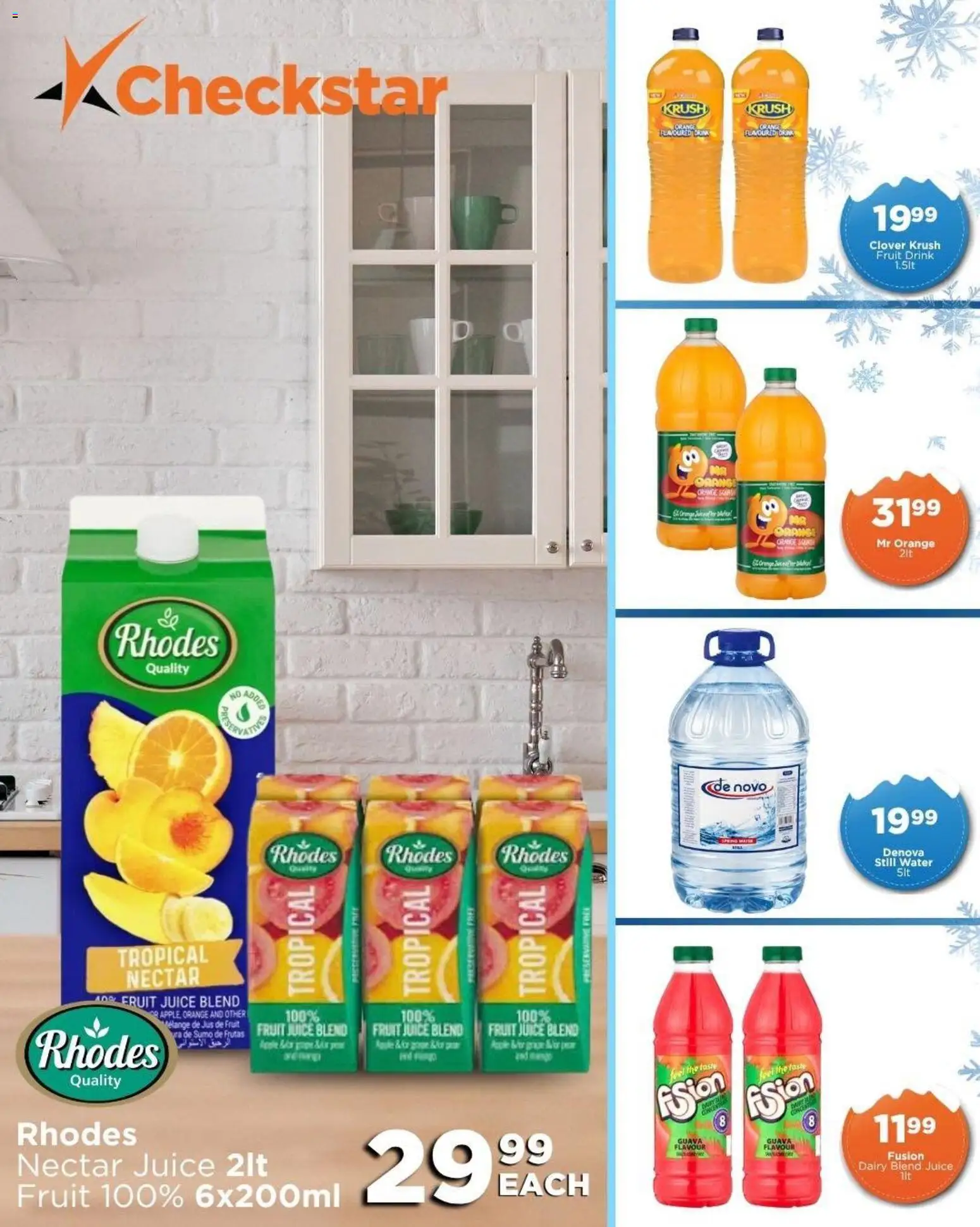 New Check Star catalogue – valid from 08/07/2026 | Page: 6 | Products: Juice, Water, Fruit, Dairy blend