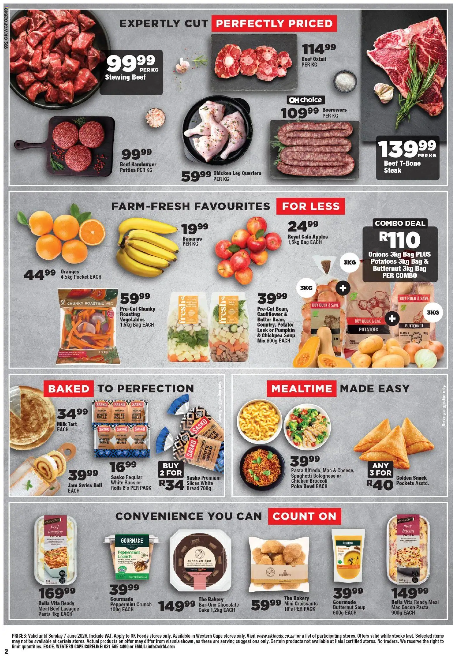 New OK Foods catalogue – valid from 25.05.2026 | Page: 2 | Products: Jam, Bag, Bananas, Onions