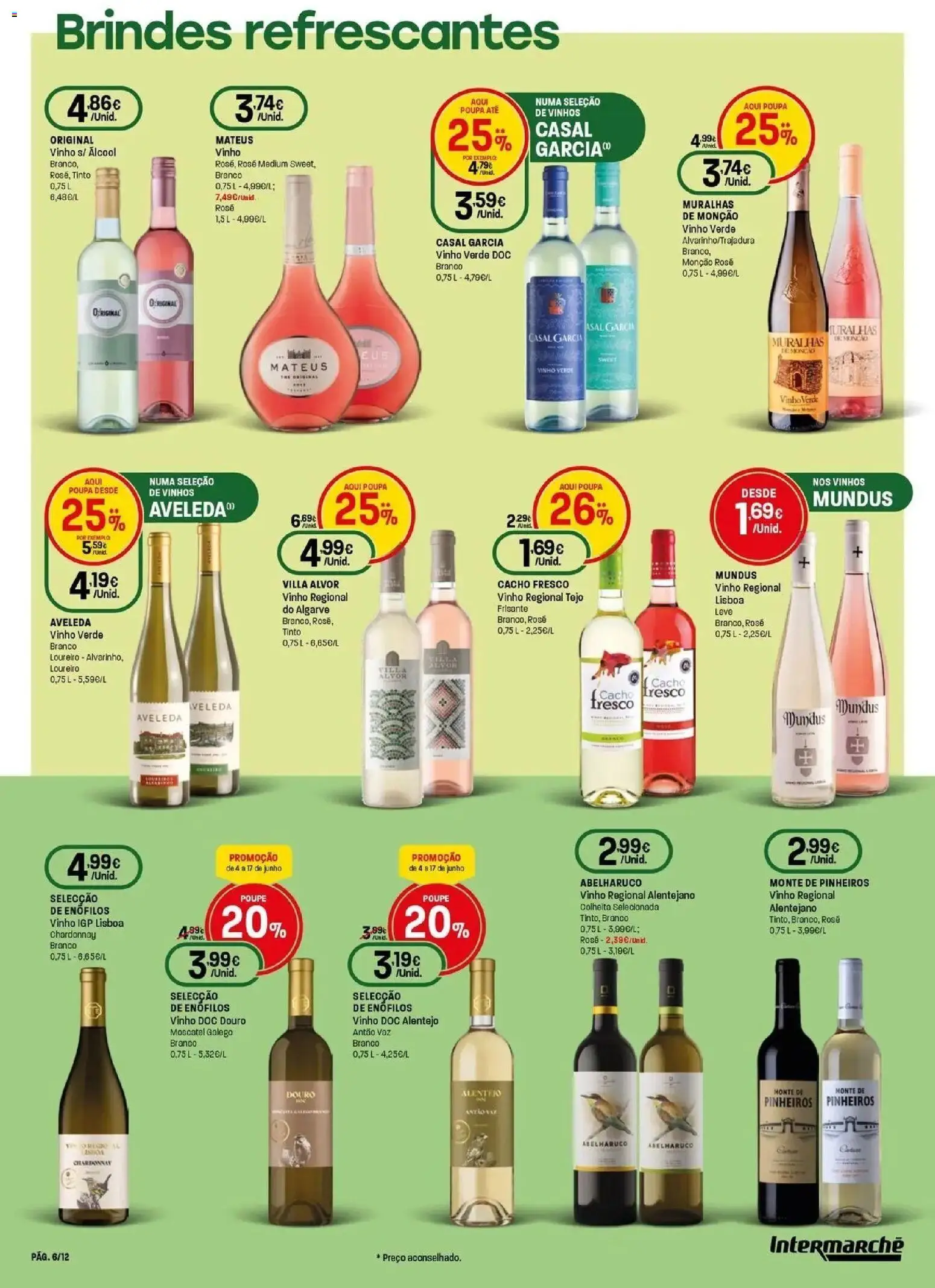 Intermarché - O melhor mundial serve-se em casa │ válido de 04.06.2026 | Página: 6 | Produtos: Vinho