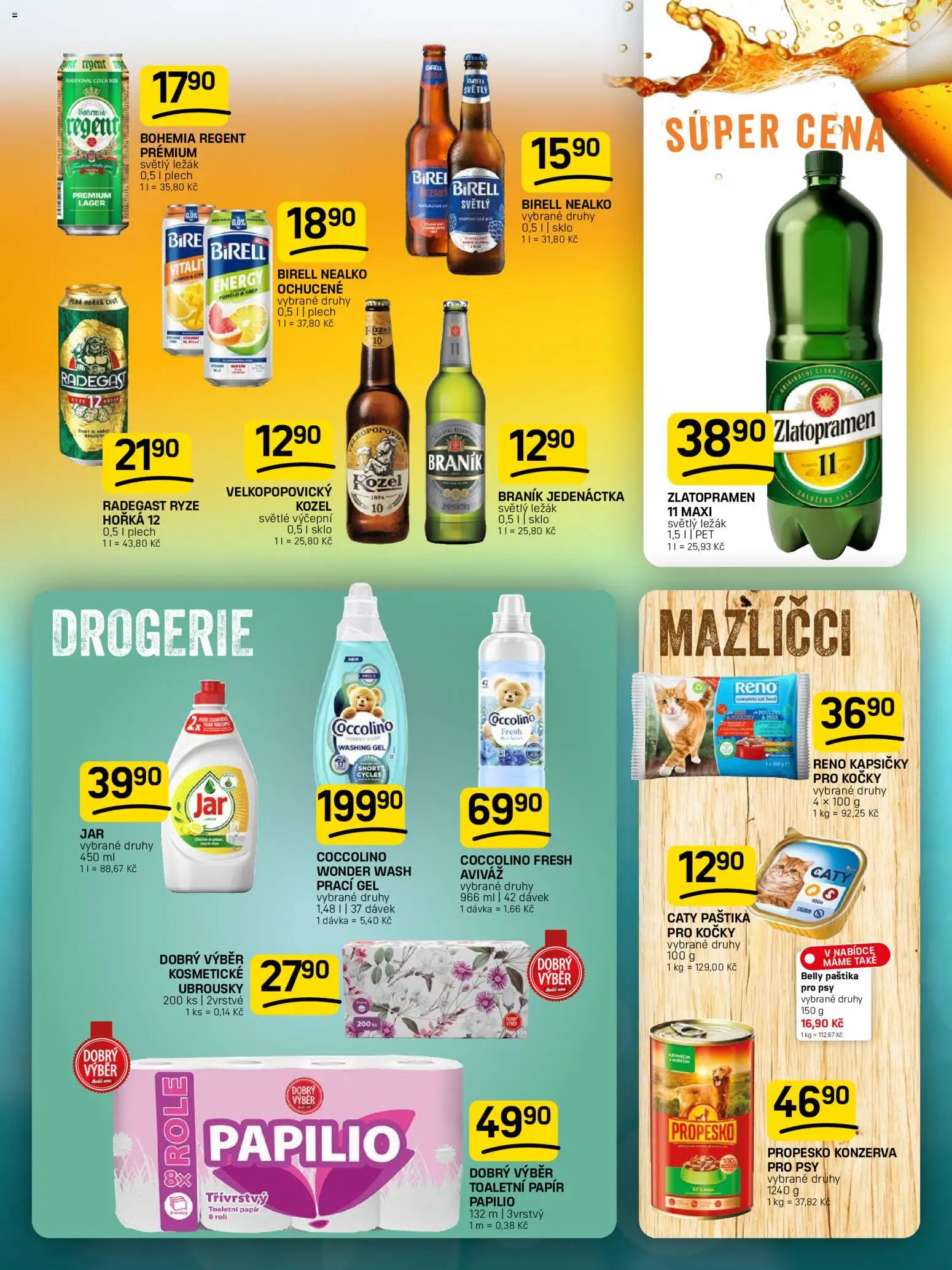 Flop leták od 22.07.2026 | Strana: 11 | Produkty: Birell, Kozel, Plech, Paštika