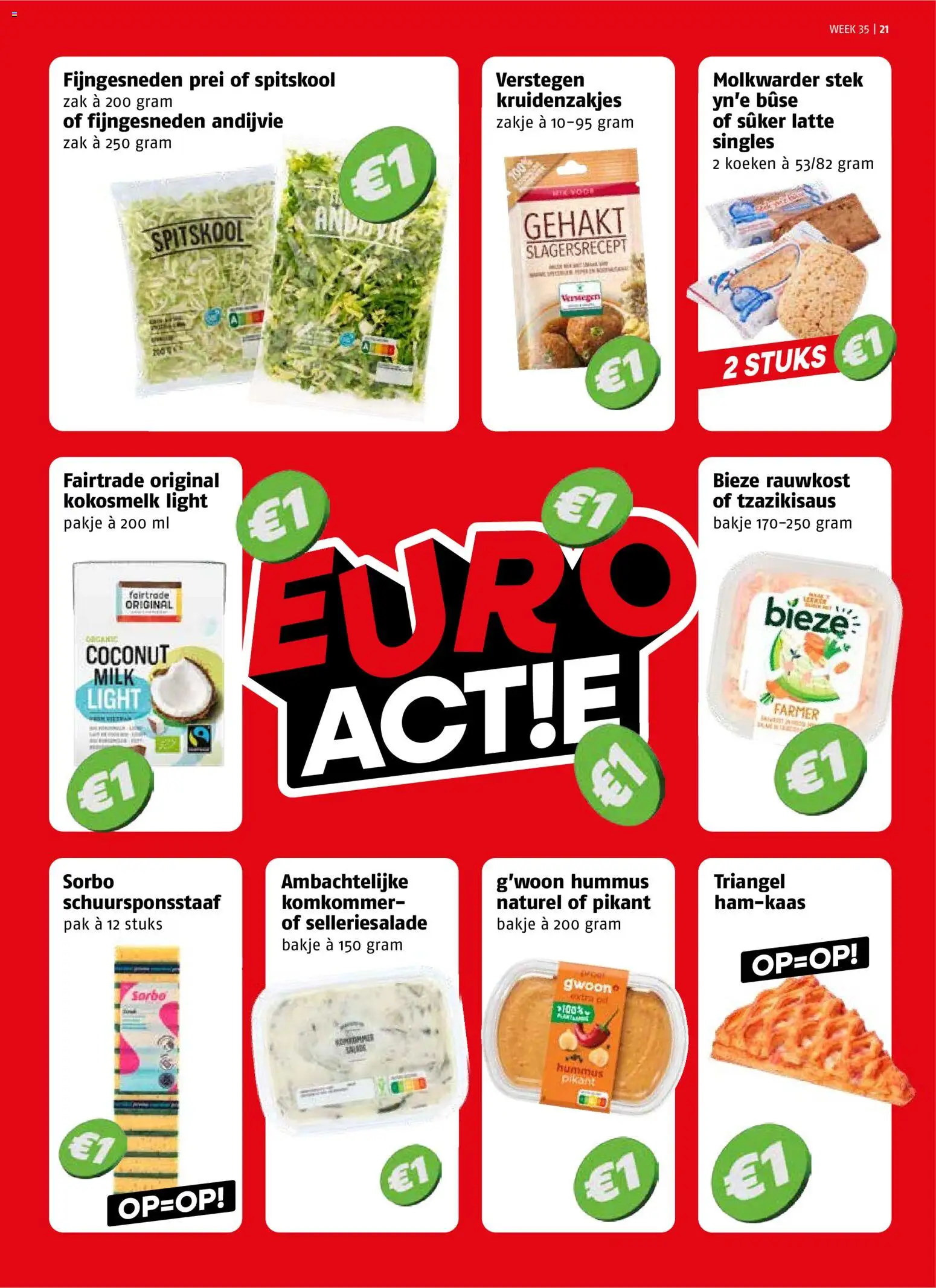 {H1} | Pagina: 21 | Producten: Komkommer, Gehakt, Spitskool, Prei