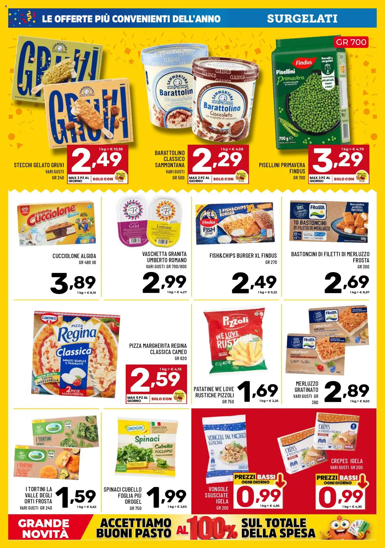 Volantino Il Centesimo del 07/07/2026 | Pagina: 6 | Prodotti: Merluzzo, Vongole, Mozzarella, Limone