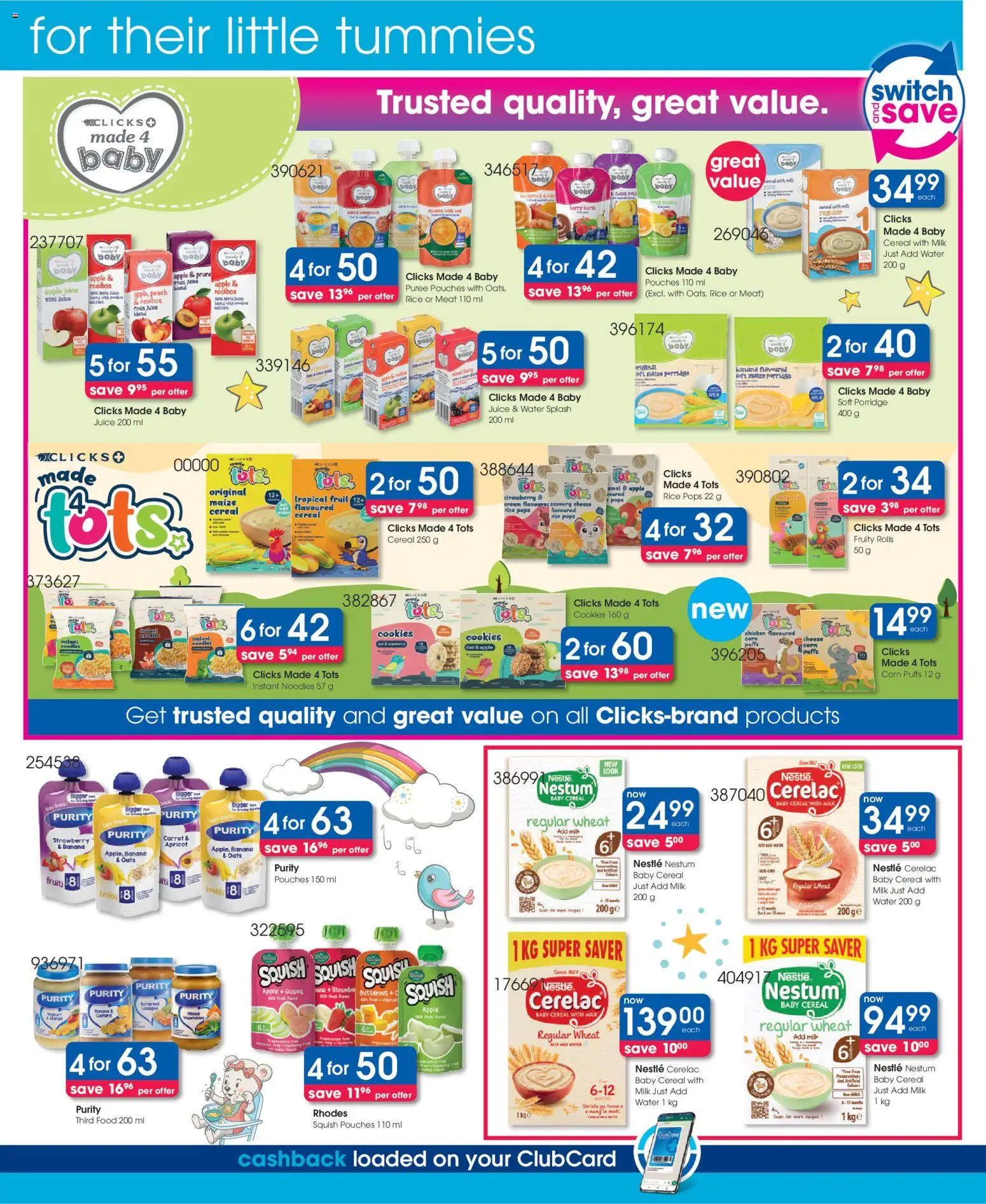 New Clicks catalogue – valid from 21.05.2026 | Page: 38 | Products: Milk, Oats, Cream, Cookies