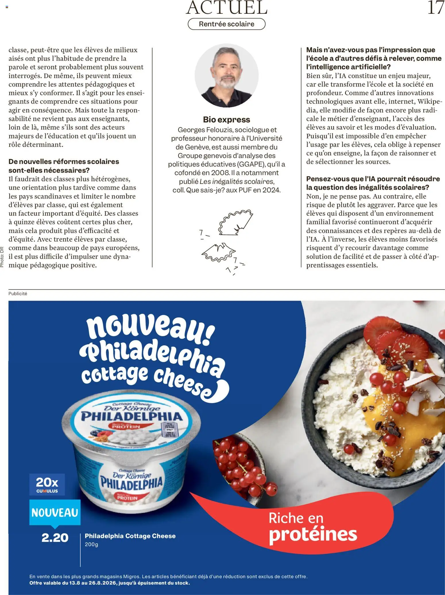 Migros aktionen Magazine FR – gültig ab 12.08.2026 | Seite: 17 | Produkte: Mais