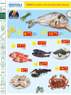 Pré-visualização Recheio folheto Madeira válido de 09.06.2026 | Página: 4 | Produtos: Dourada, Ostras, Sapateira