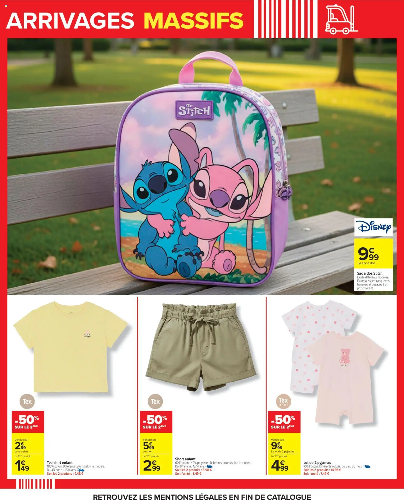 {H1} | Page: 11 | Produits: Coton, Pyjamas, Bananes, Sac à dos