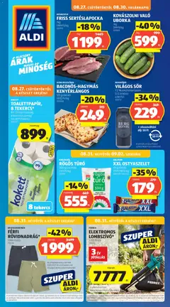 Aldi akciós újság - amely érvényes a következő dátumtól: 2026.08.27.