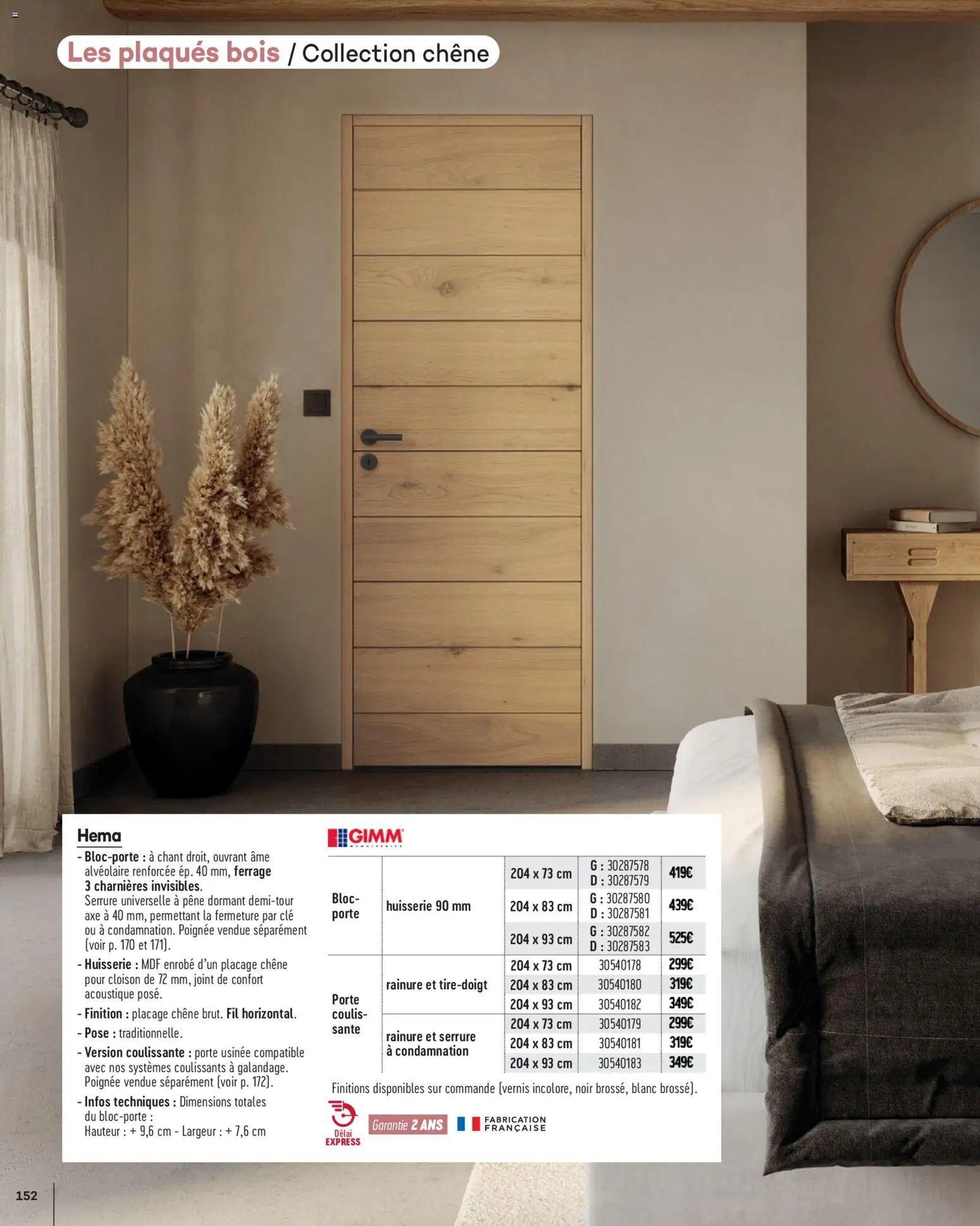{H1} | Page: 152 | Produits: Clé, Porte