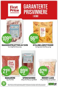 Forhåndsvisning av NAKKEKOTELETTER AV SVIN, Ca. 1,3 kg First Price, pr. kg gyldig fra 24/08/2026 | Side: 23