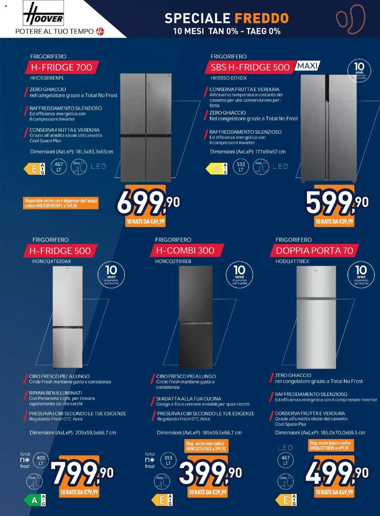 Volantino Unieuro del 03/07/2026 | Pagina: 3 | Prodotti: Compressore, Frutta, Frigorifero, Congelatore