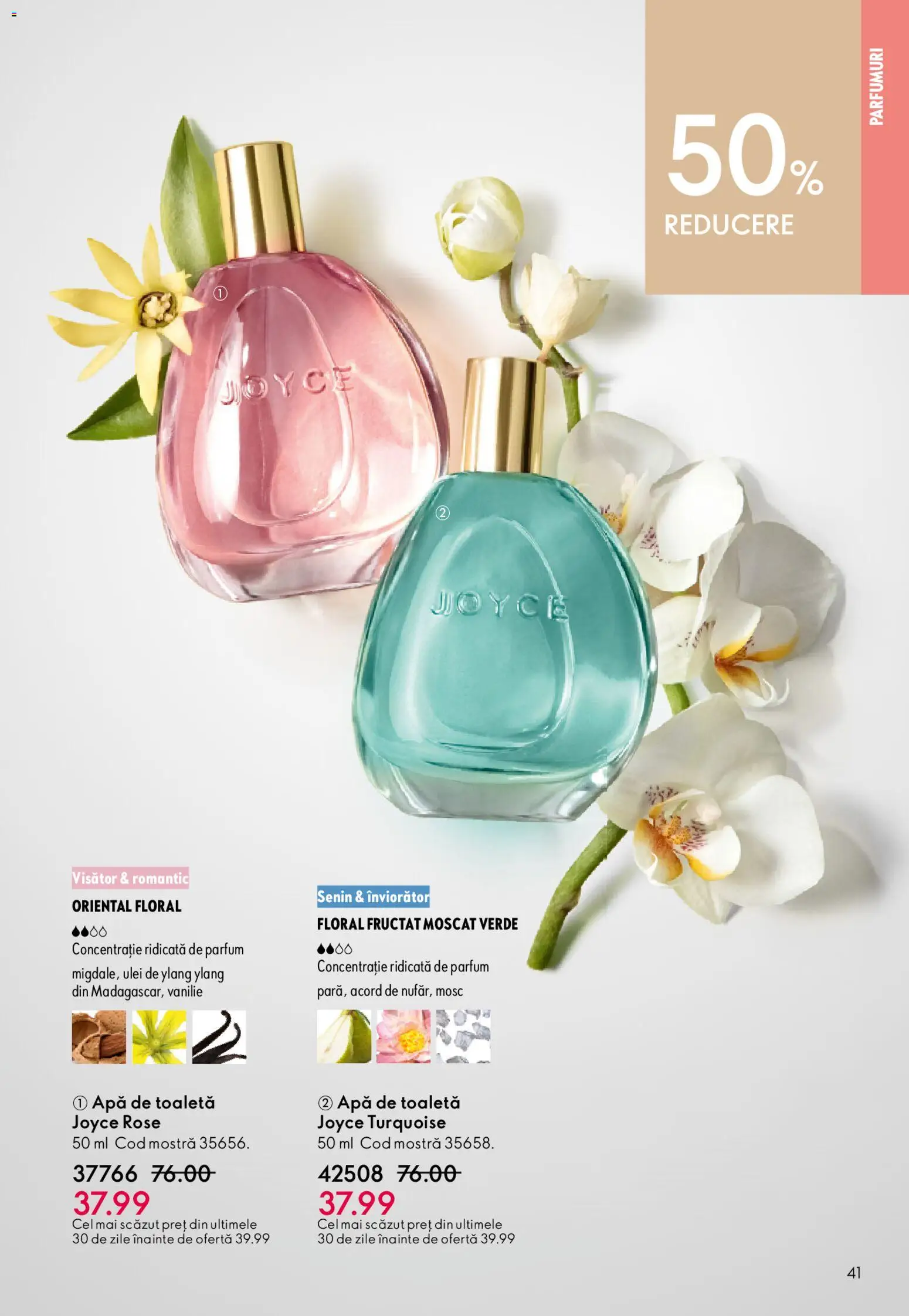 Noul catalog Oriflame – valabil de la 27.05.2026 | Pagină: 41 | Produse: Toaletă, Parfum, Apă de toaletă, Apă